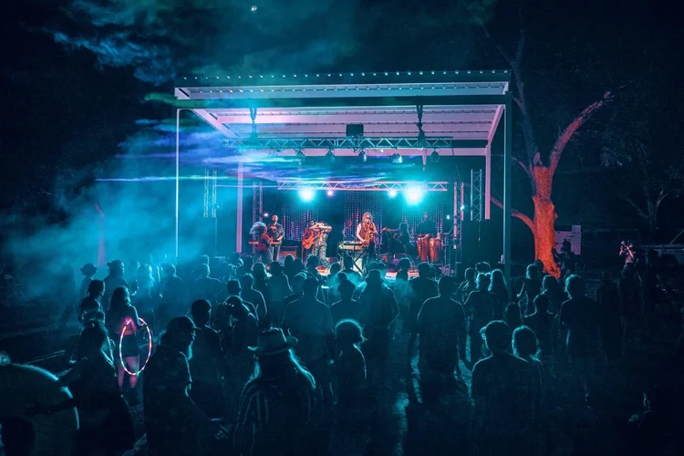 A live music performance on the Southern Star stage