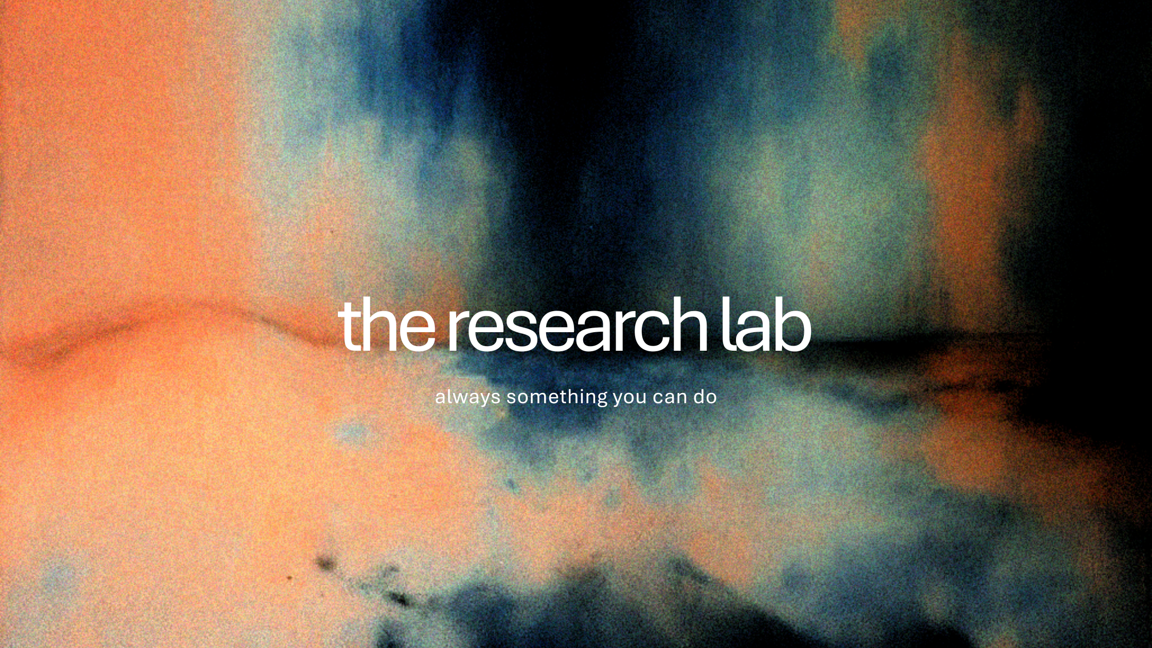 introducing - “the research lab”