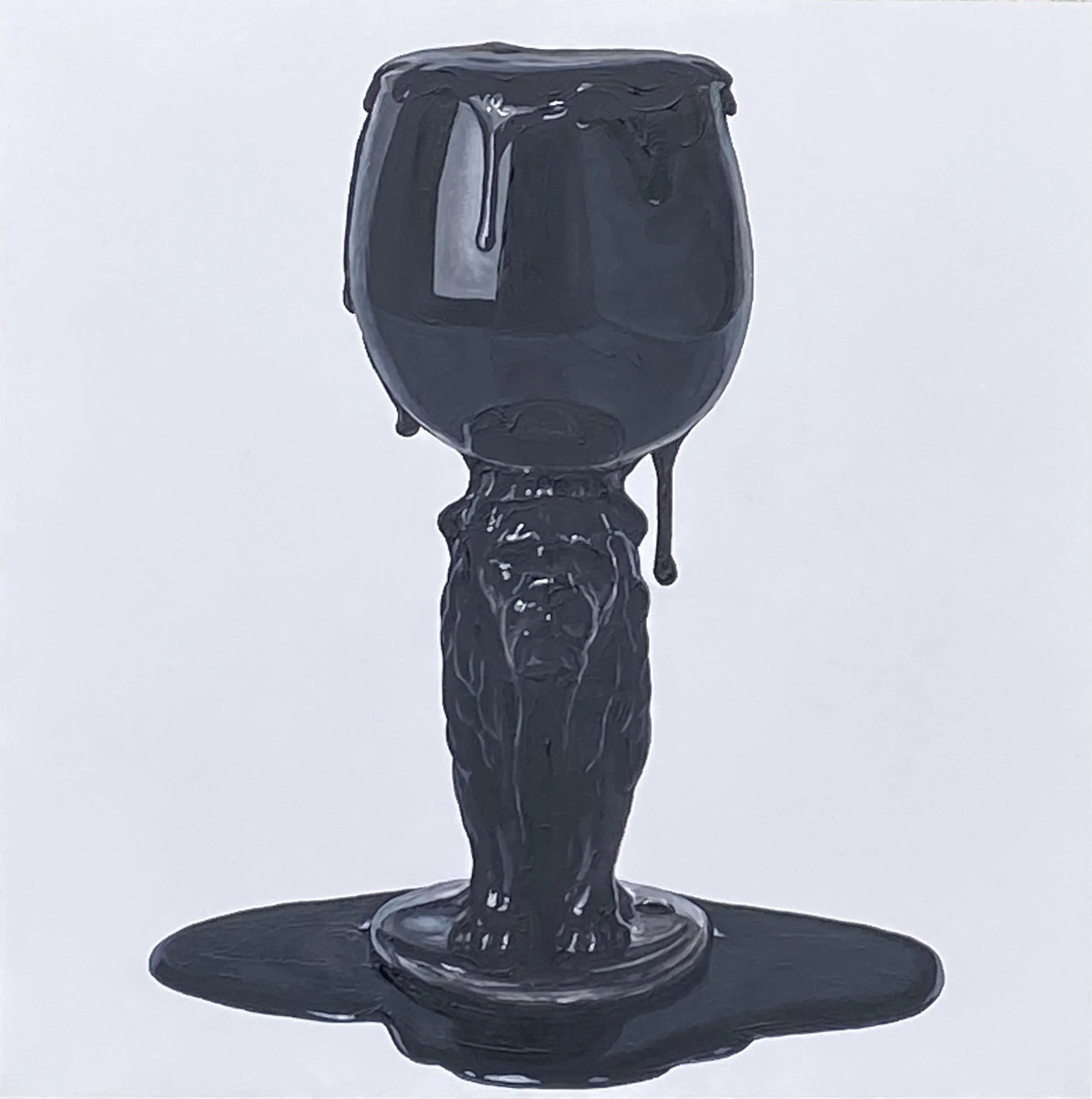 My Cup Runneth Over, 2025. Oil on panel. 12 x 12 inches.