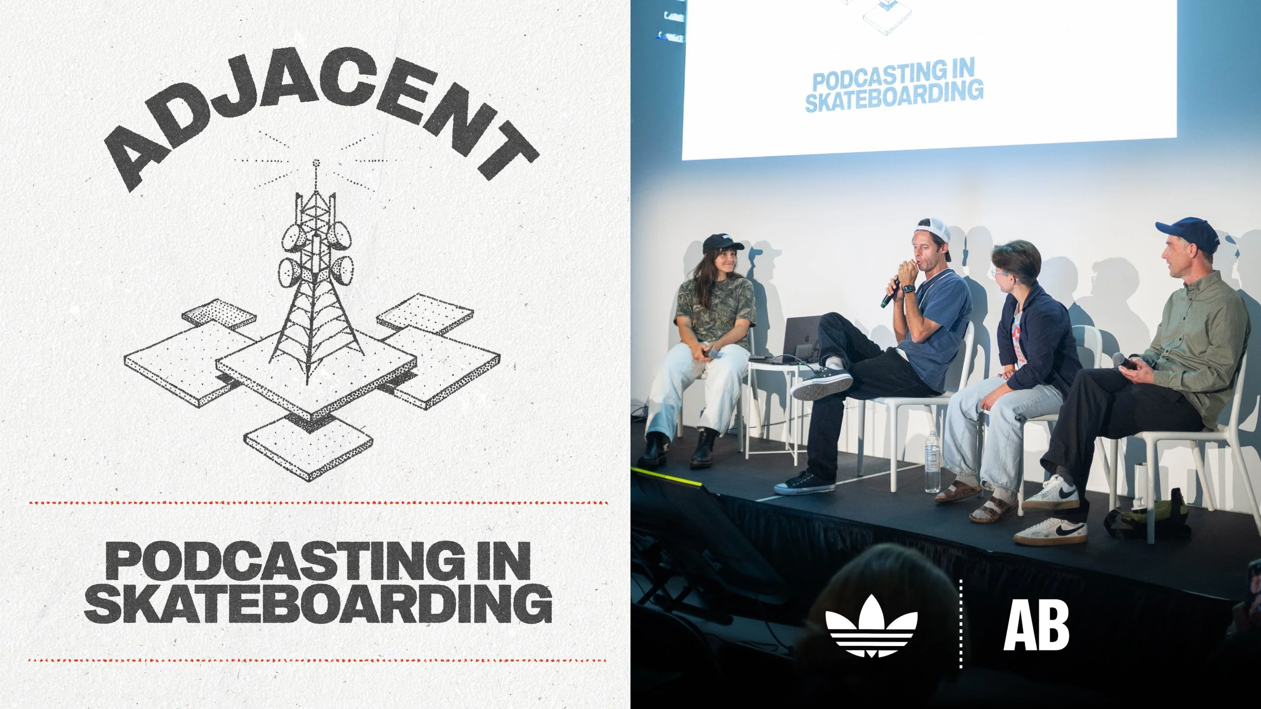 ‘Podcasting in Skateboarding’ with Kristin Ebeling, Chris Roberts, Alex White and Templeton Elliott at Adjacent 2026