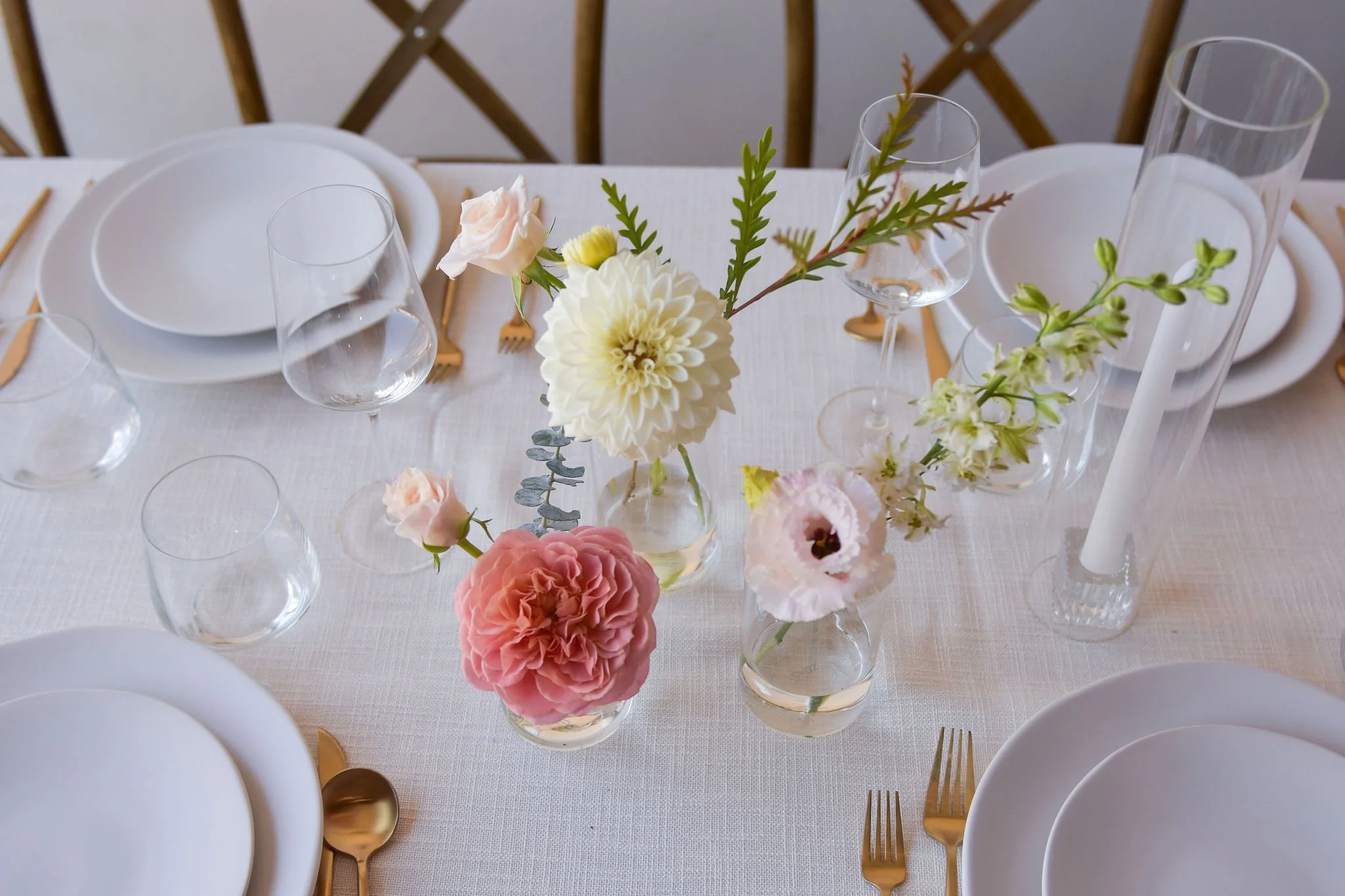 ..Glass Bud Vase Arrangements