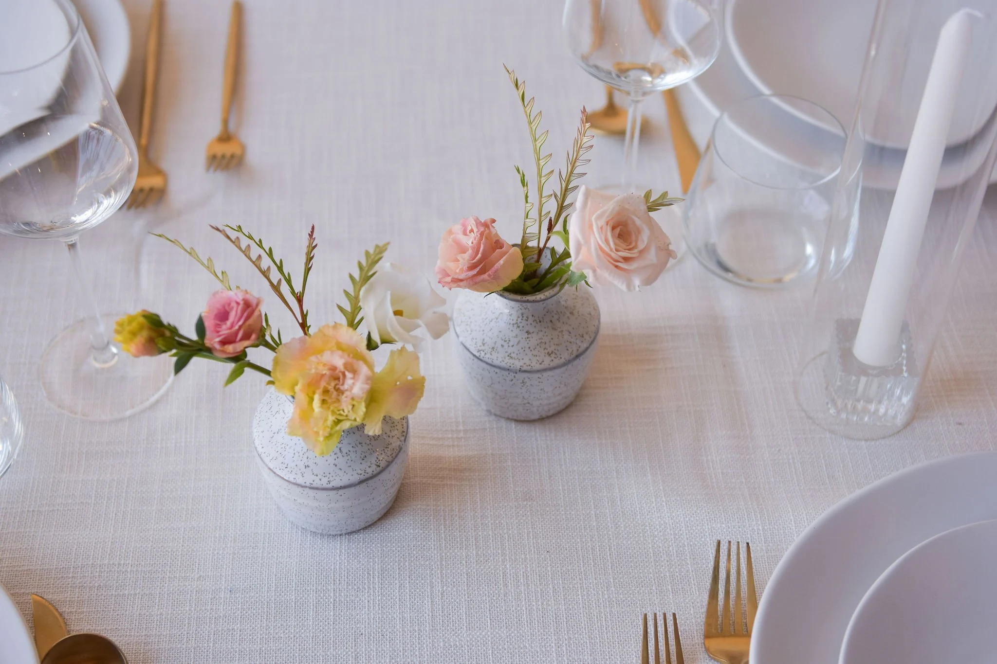 ..Ceramic Bud Vase Arrangements