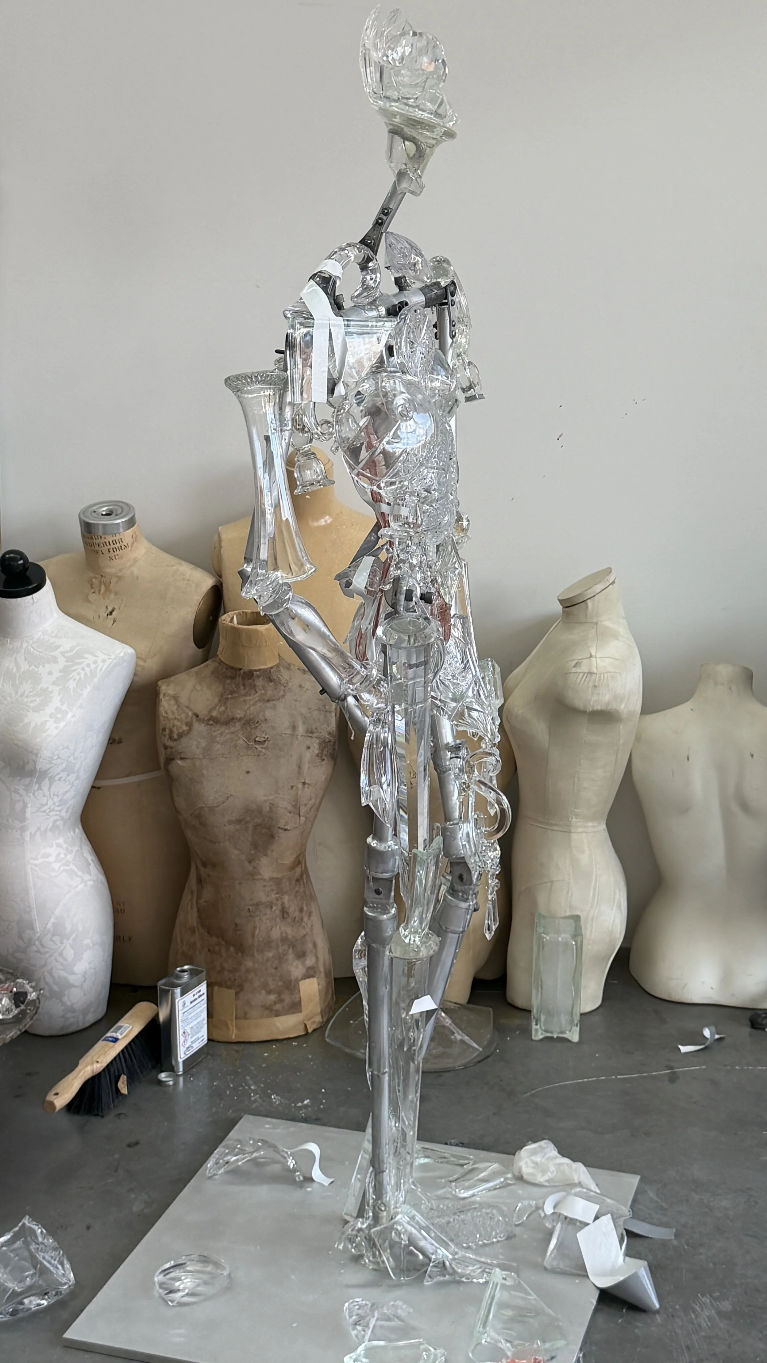 Women Series - Lead crystal assemblage