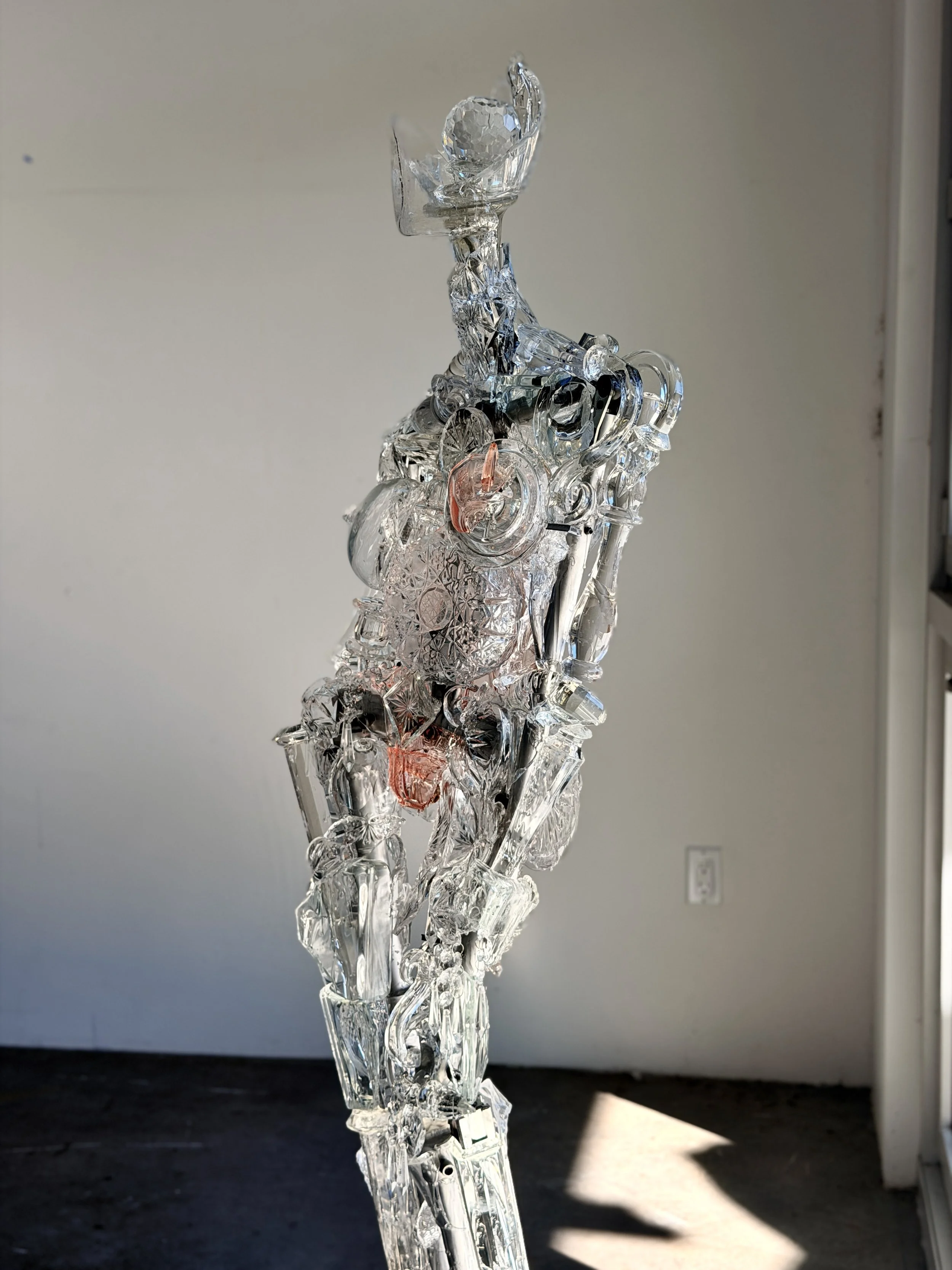 'Multifaceted'
Boticelli's Three Graces Reimagined,
Broken crystal assemblage in production