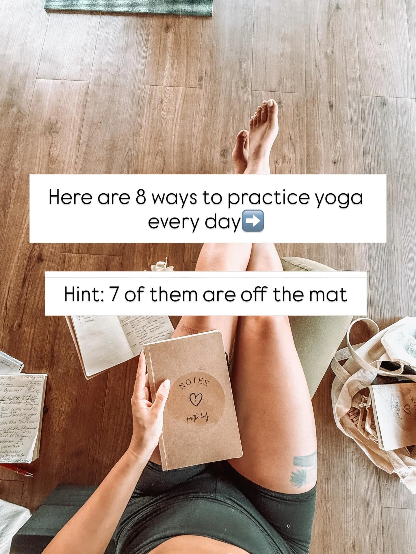 The 8 Limbs of Yoga &mdash; and how they show up in real life.

Yoga was never meant to live only on the mat.
The ancient system of the 8 limbs of yoga is really a guide for how we live, relate, and move through the world.

The 8 limbs remind us that