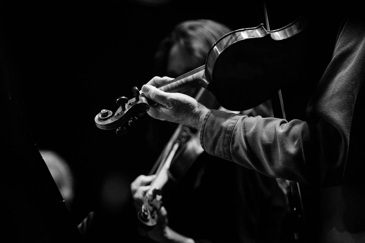  Anthony Martin plays violin.  