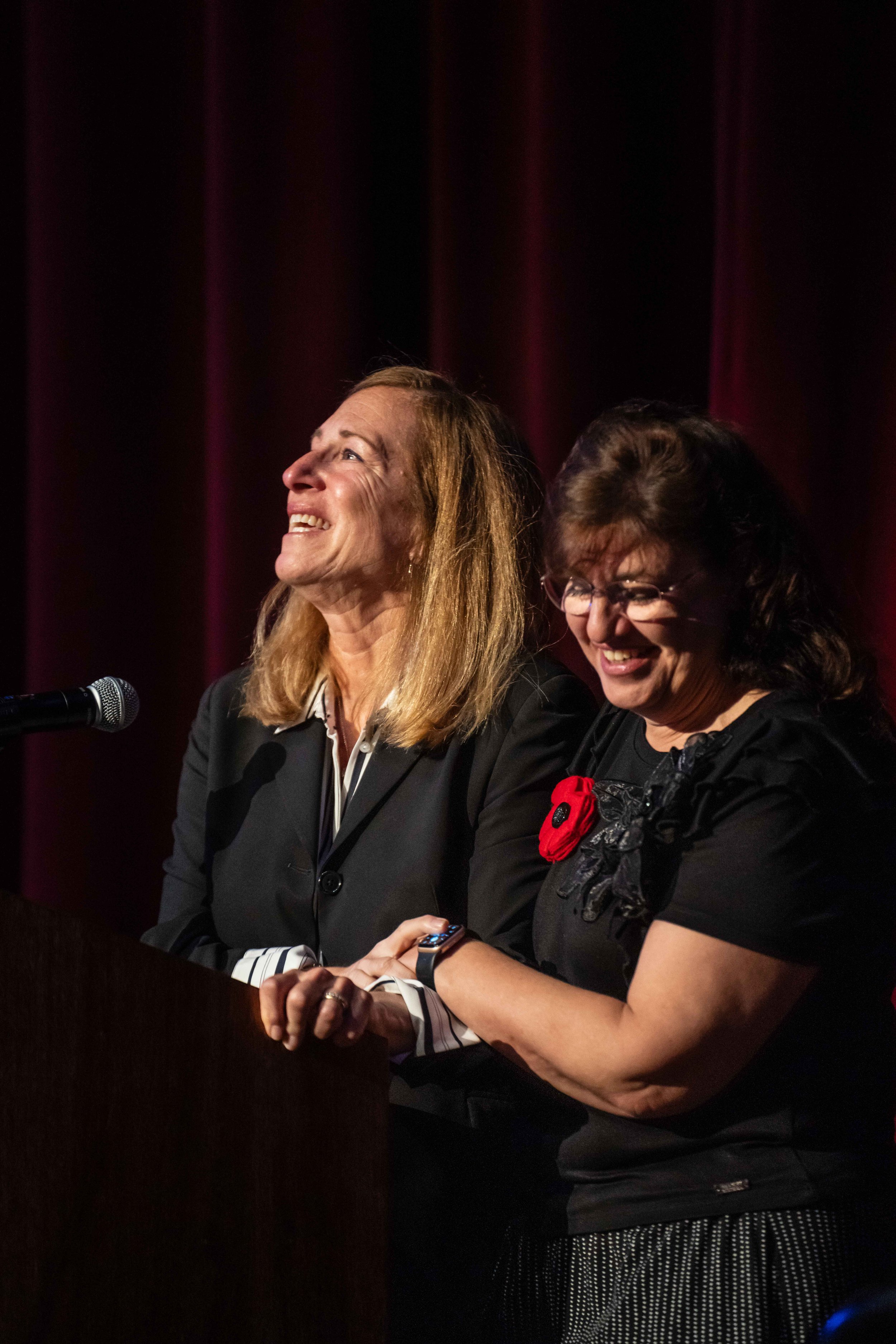  (L-R) Santa Monica College (SMC) Foundation President Dr. Lizzy Moore and SMC Veterans' Resource Center Student Services Specialist Martha Romano. Dr. Moore helped the Romanos establish four scholarships for student veterans at SMC, funded annually 