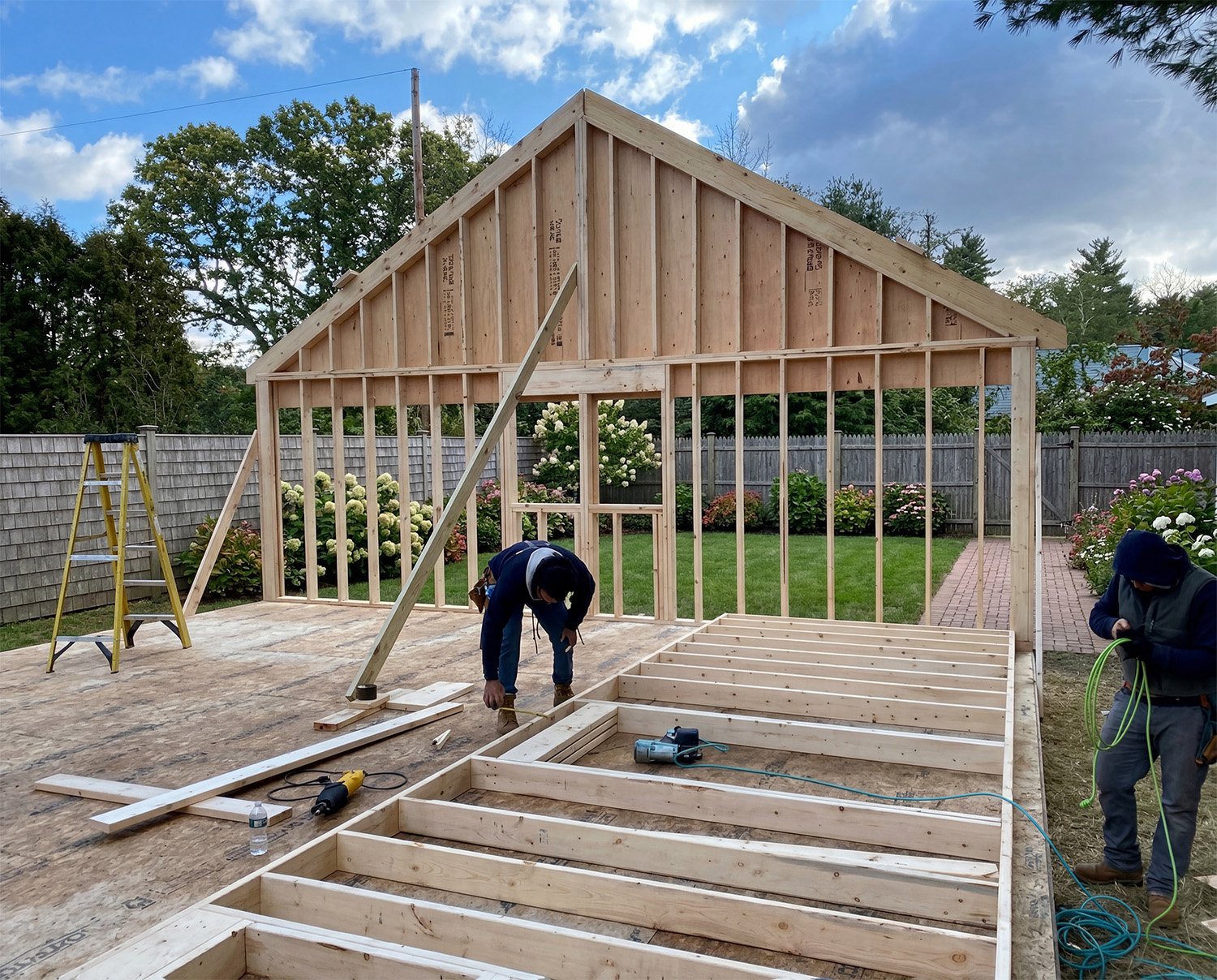 ADU BEING BUILT IN PLAYMOUTH MA