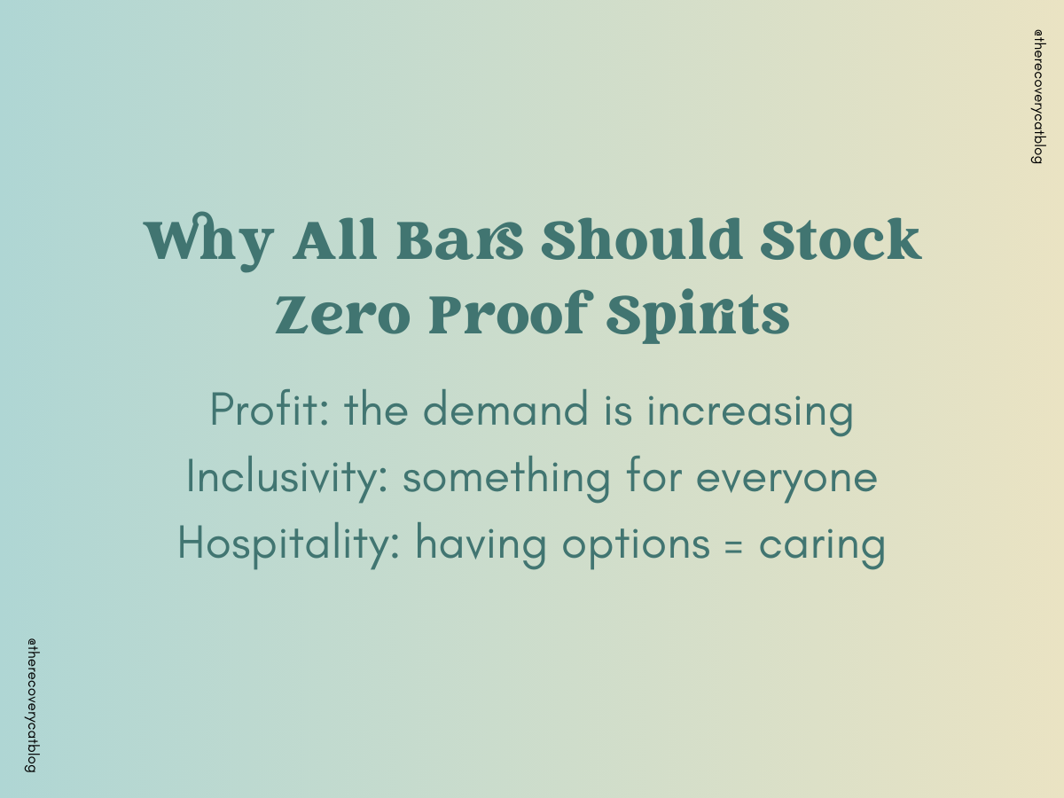 bars and zero-proof spirits