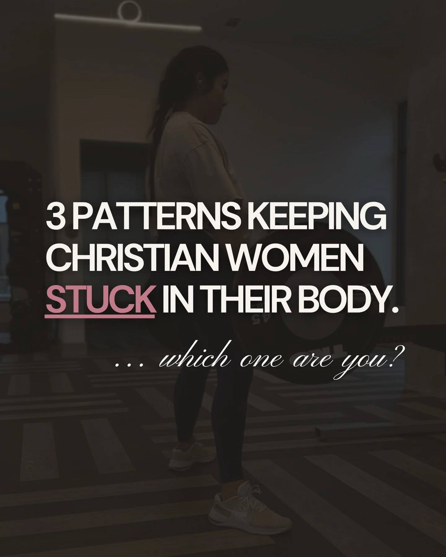 Every woman I work with falls into one of three patterns.

She&rsquo;s the woman obsessing over her body and calling it stewardship.

She&rsquo;s the woman cycling between all-in and falling apart.

Or she&rsquo;s the woman who&rsquo;s abandoned her 