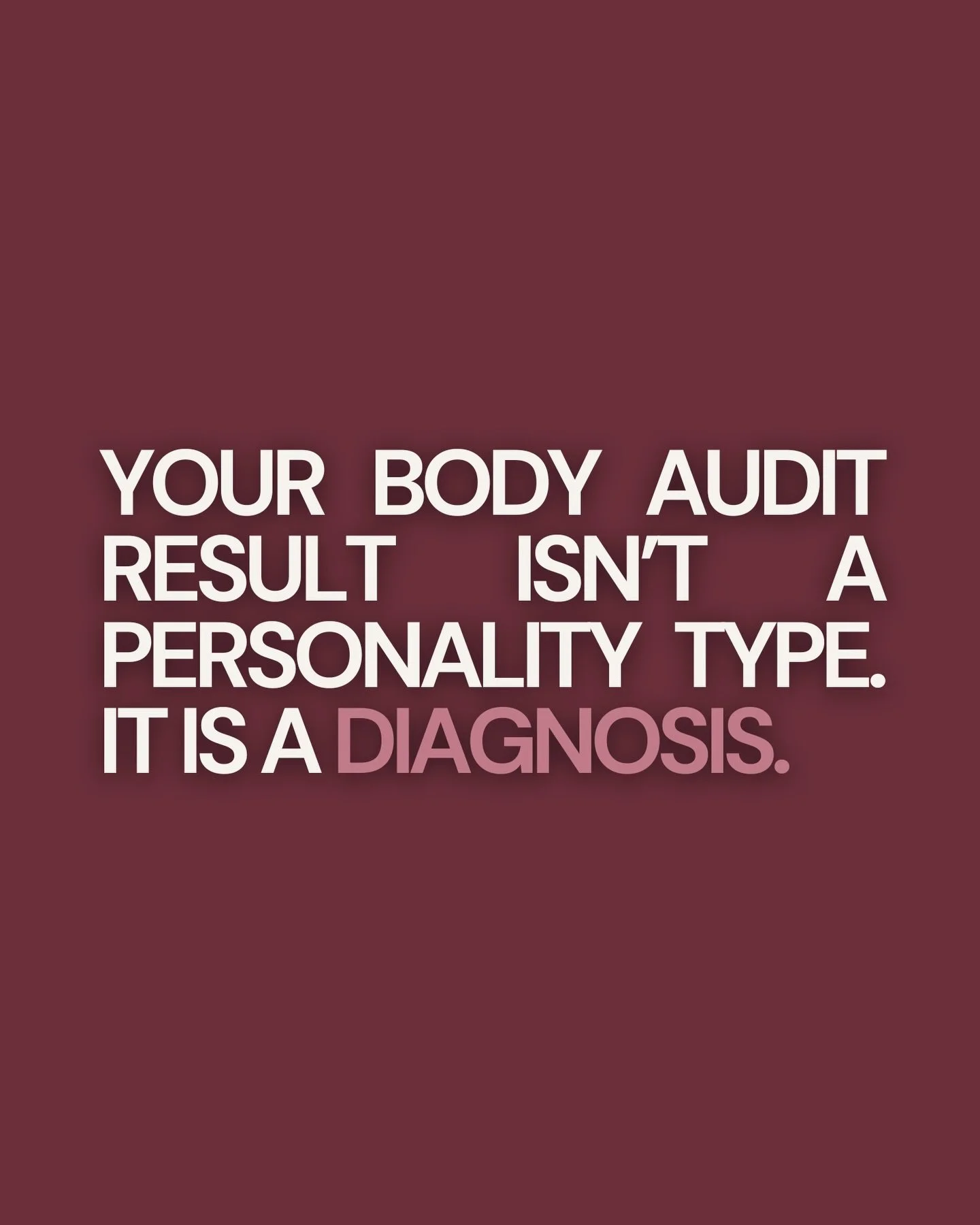 Your Body Audit result isn&rsquo;t a label. 

It&rsquo;s showing you the root underneath everything you&rsquo;ve been struggling with. 

The Awakened Woman thinks she needs more discipline. When you actually need to release control. 

The Cycling Wom