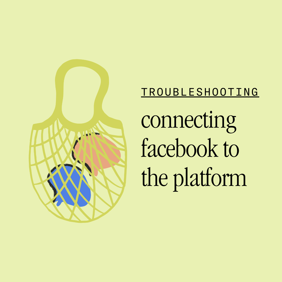 troubleshooting connecting facebook to the platform