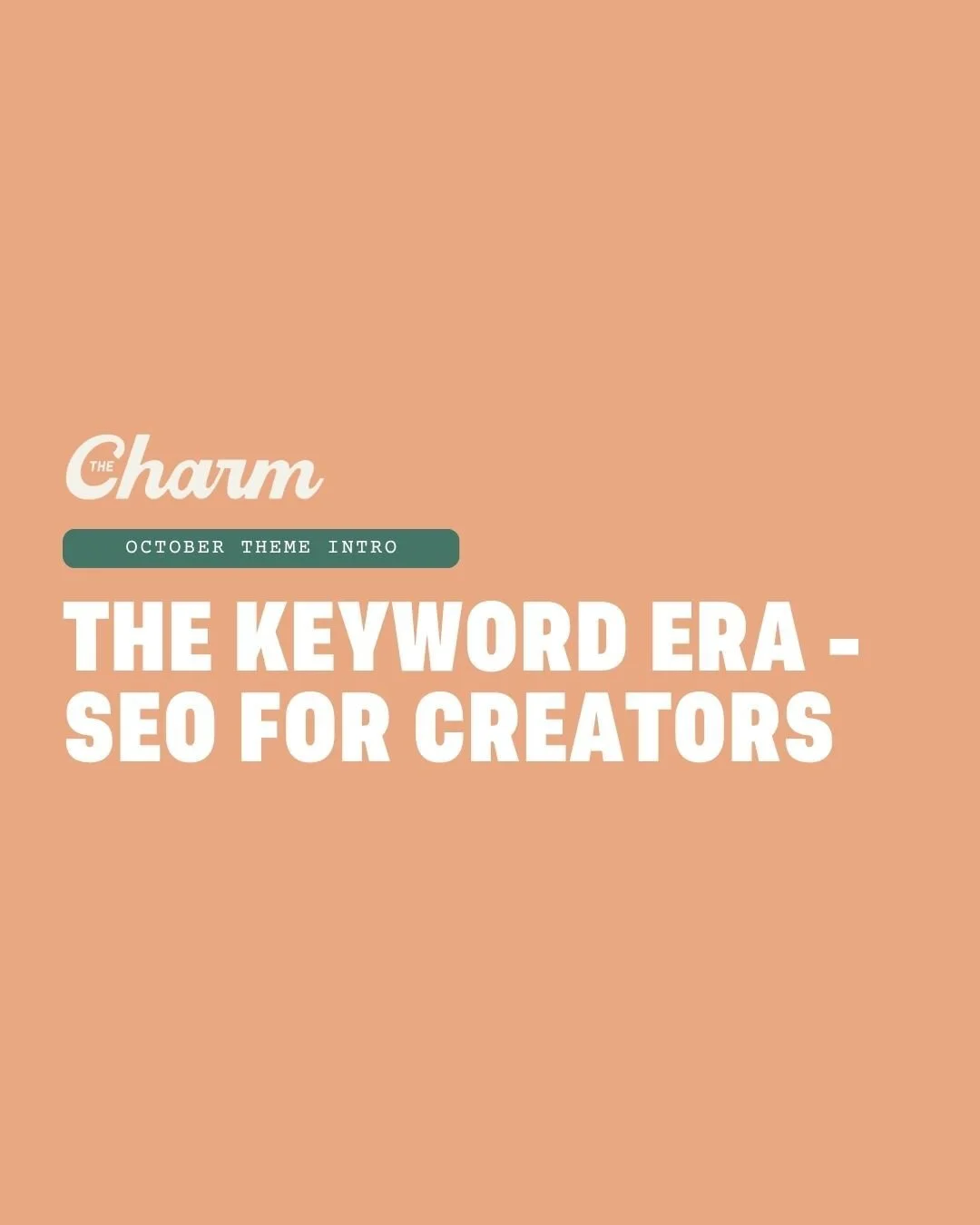 🔎 New month, new theme: SEO for Instagram ✨

Just like finding your favorite product #intheaisle, Instagram SEO helps your content get discovered by the right audience. This month in The Charm, we&rsquo;re breaking down how to make your posts more s