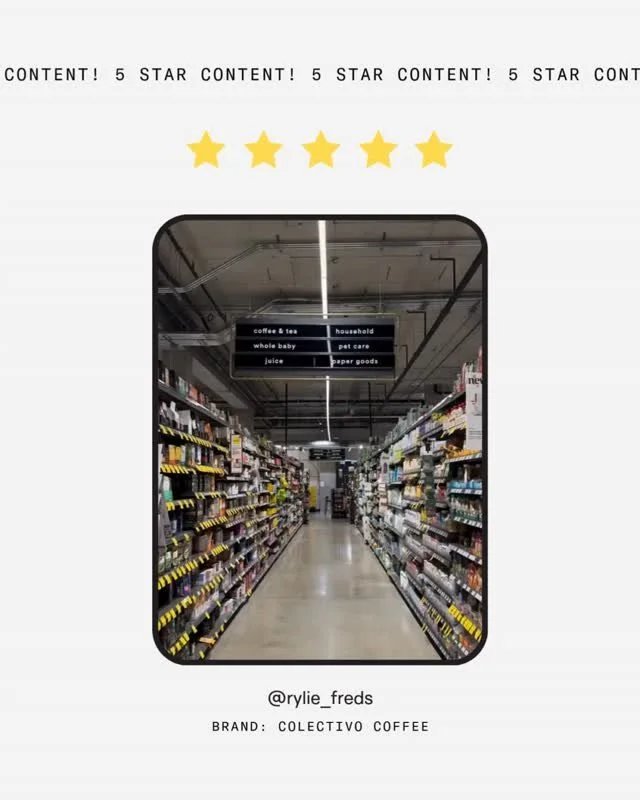 Our creators bring their A-game to all kinds of campaigns ⭐ Let's shine a light on a few creators who go the extra mile (in & out of the aisle 🛒)!
🙌 @rylie_freds for @colectivocoffee at @wholefoods
🙌  @_samonthemove for @minglemocktails at @t