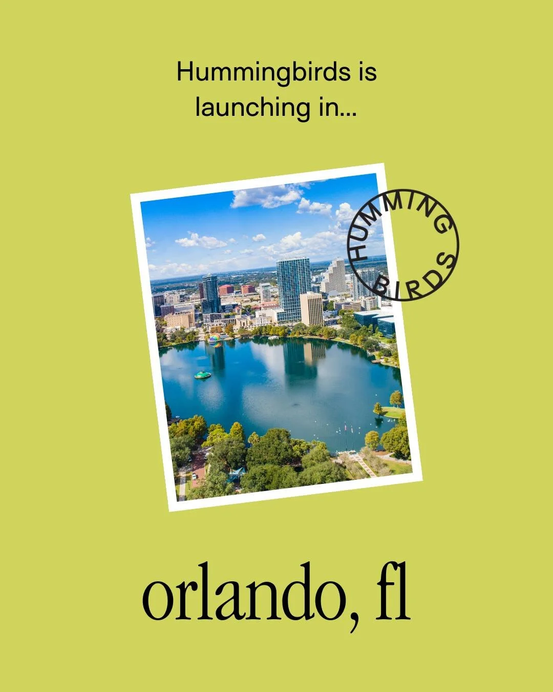 🎉 Big news, creators!

@orlandohummingbirds, @fortmyershummingbirds, and @columbiahummingbirds have officially joined the Hummingbirds community! That means more cities, more creators, and most importantly&hellip;more brands, more campaigns, and mor
