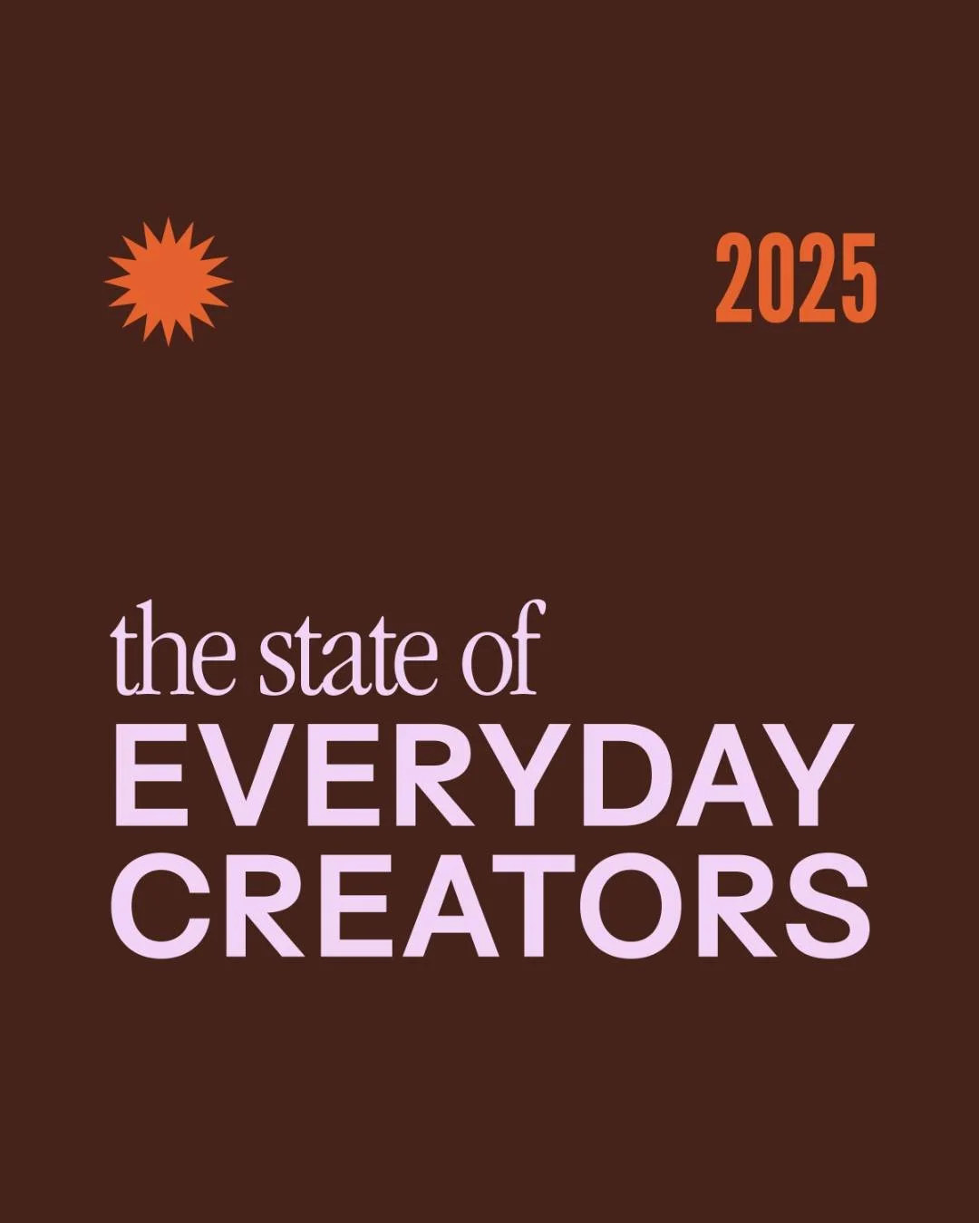 It&rsquo;s not about followers &mdash; it&rsquo;s about familiar faces. ✨

Our State of the Everyday Creator Report 2025 is here &mdash; packed with data, trends, and real-world stories proving that authenticity beats aesthetics, every time.  Everyda