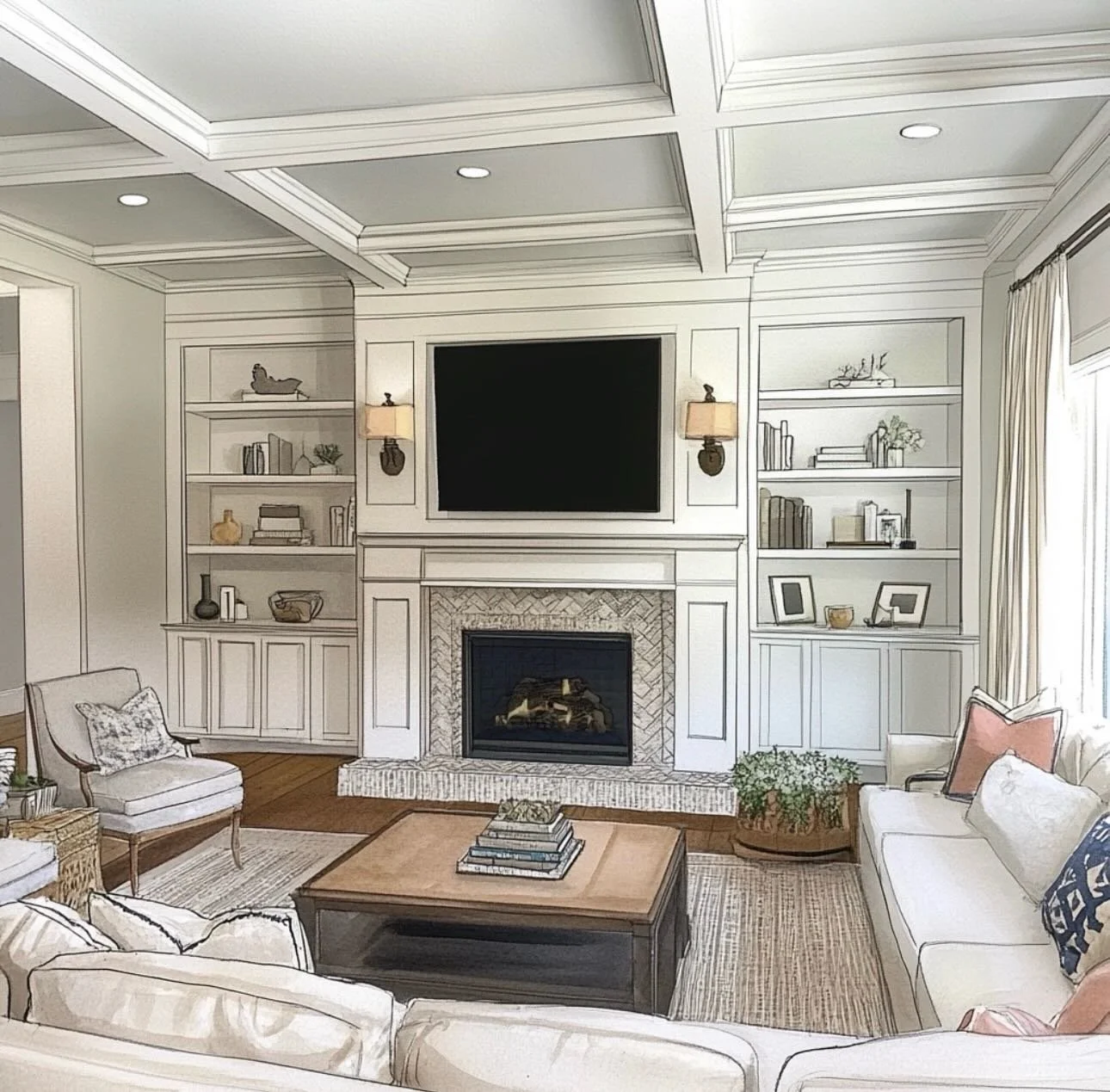 There&rsquo;s something special about seeing a space come to life before a single piece is installed.

Renderings like this help my clients step into their future home and truly see the vision before we begin sourcing and installation.

Design is mor