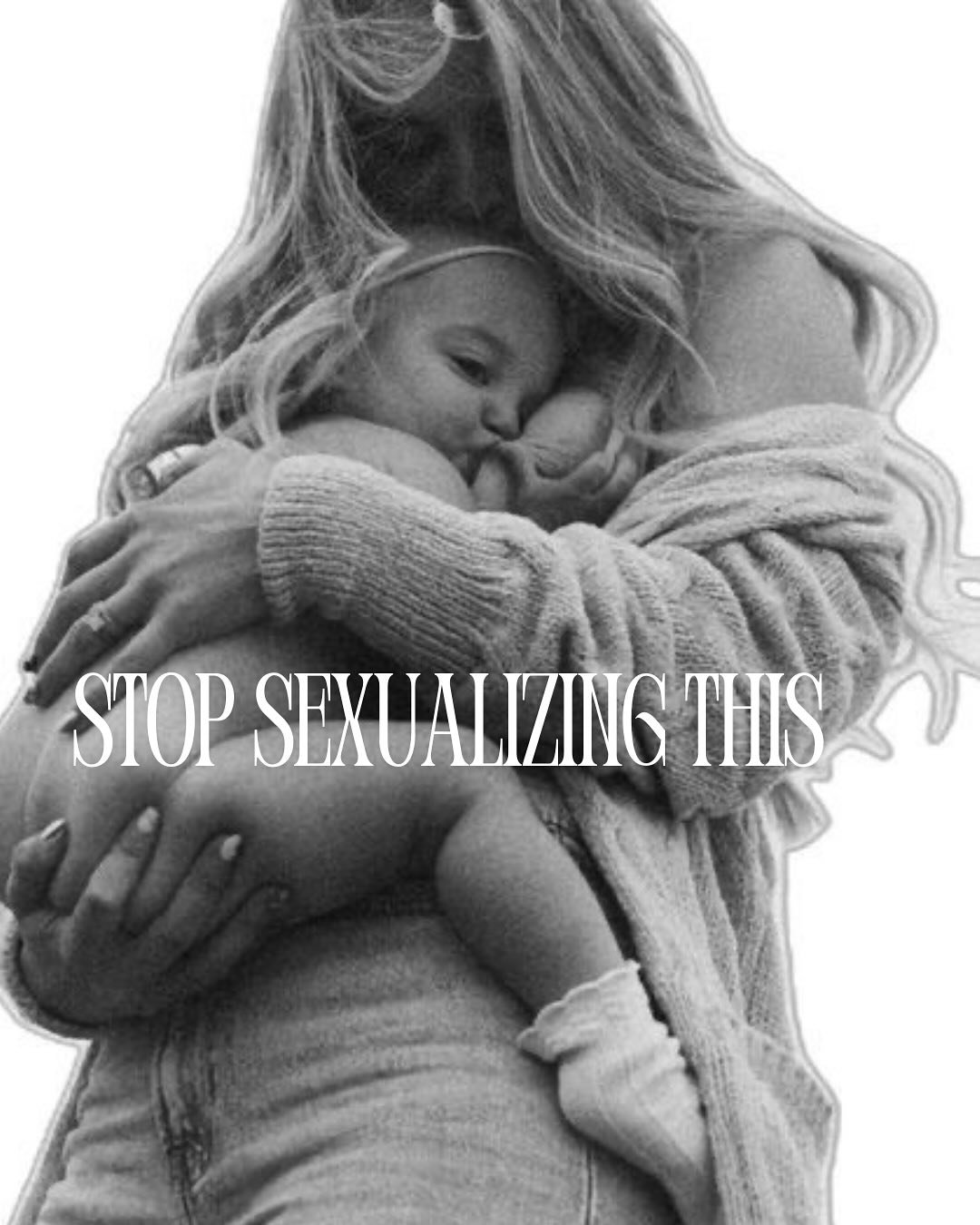 When we show real breastfeeding & real birth we destigmatizeeeeeeeeeee
There will always be creepy men sexualizing women. And we should absolutely protect our children—but we need to take back our power. We need to show what we were made t