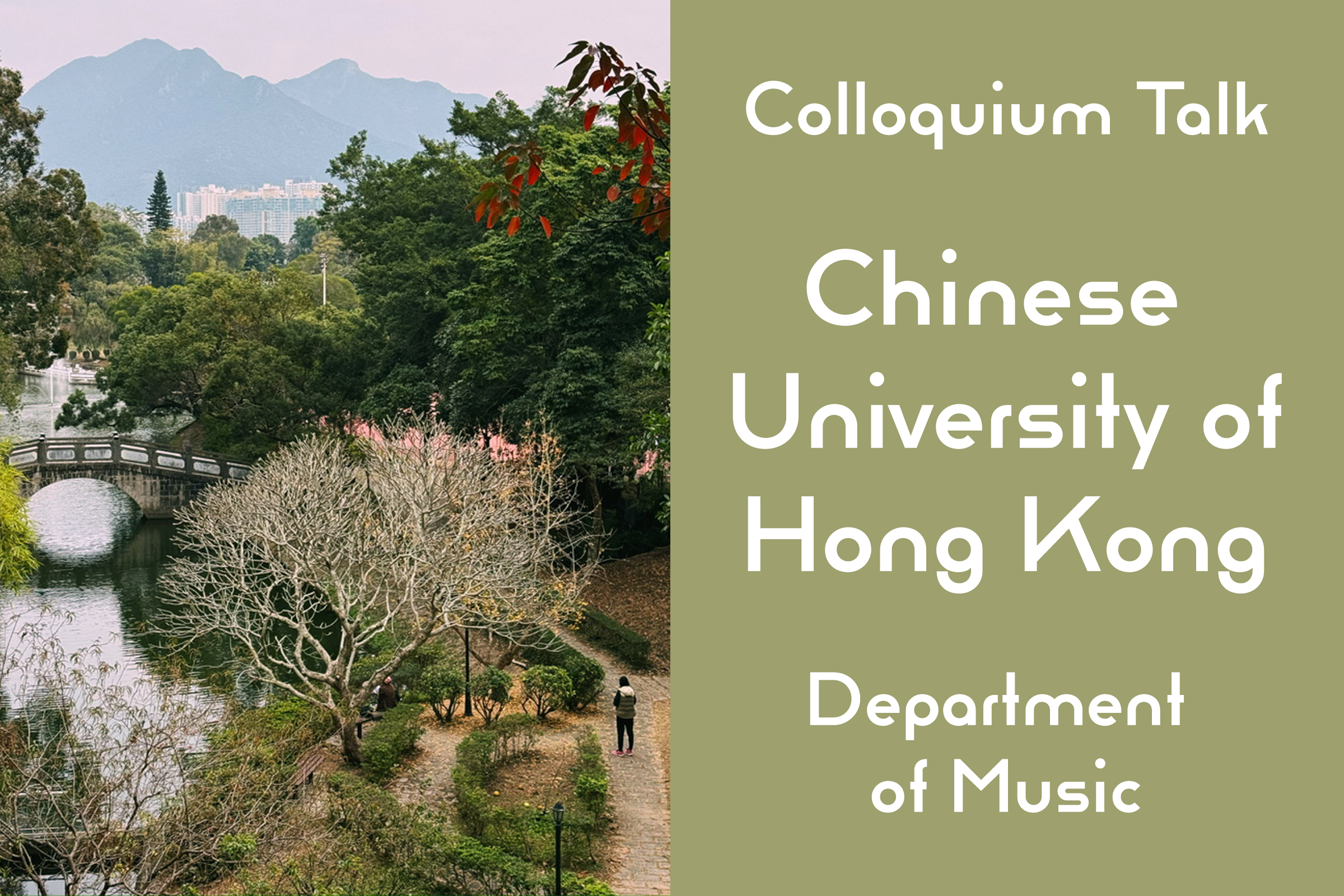 Colloquium Talk at the Chinese University of Hong Kong