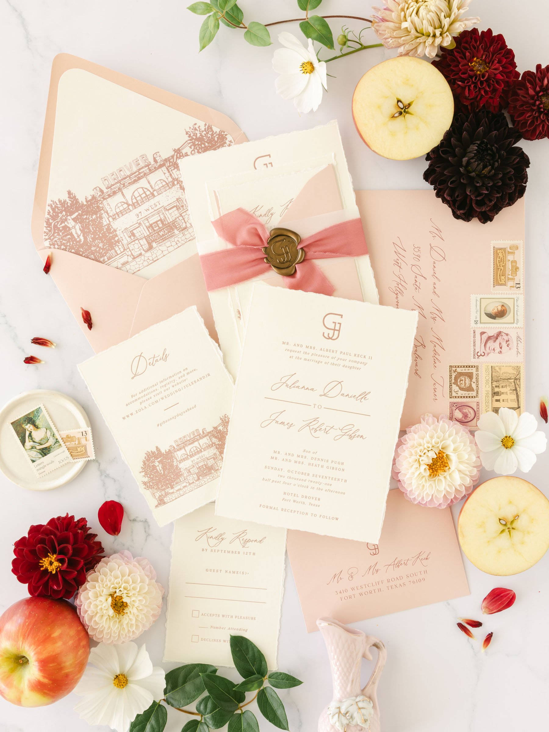 Review of Hazelwood Paper Co. from Caroline Featuring Invitation Suite