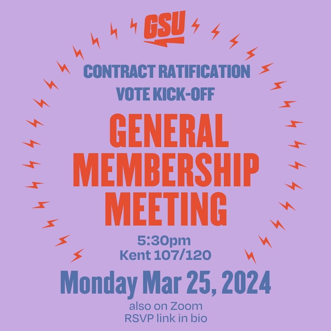 We hope you all had a great spring break and are ready to dive into this contract with us next Monday at our contract ratification GMM! Over the next week we will be having divisional town halls to learn about the Tentative Agreement from our BC reps