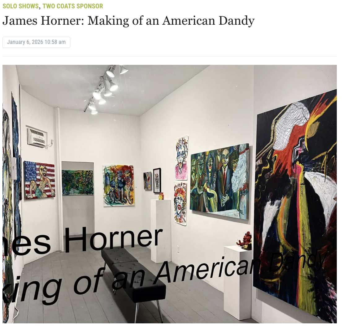 "James Horner - Making of an American Dandy," Two Coats of Paint, 1/26/2026