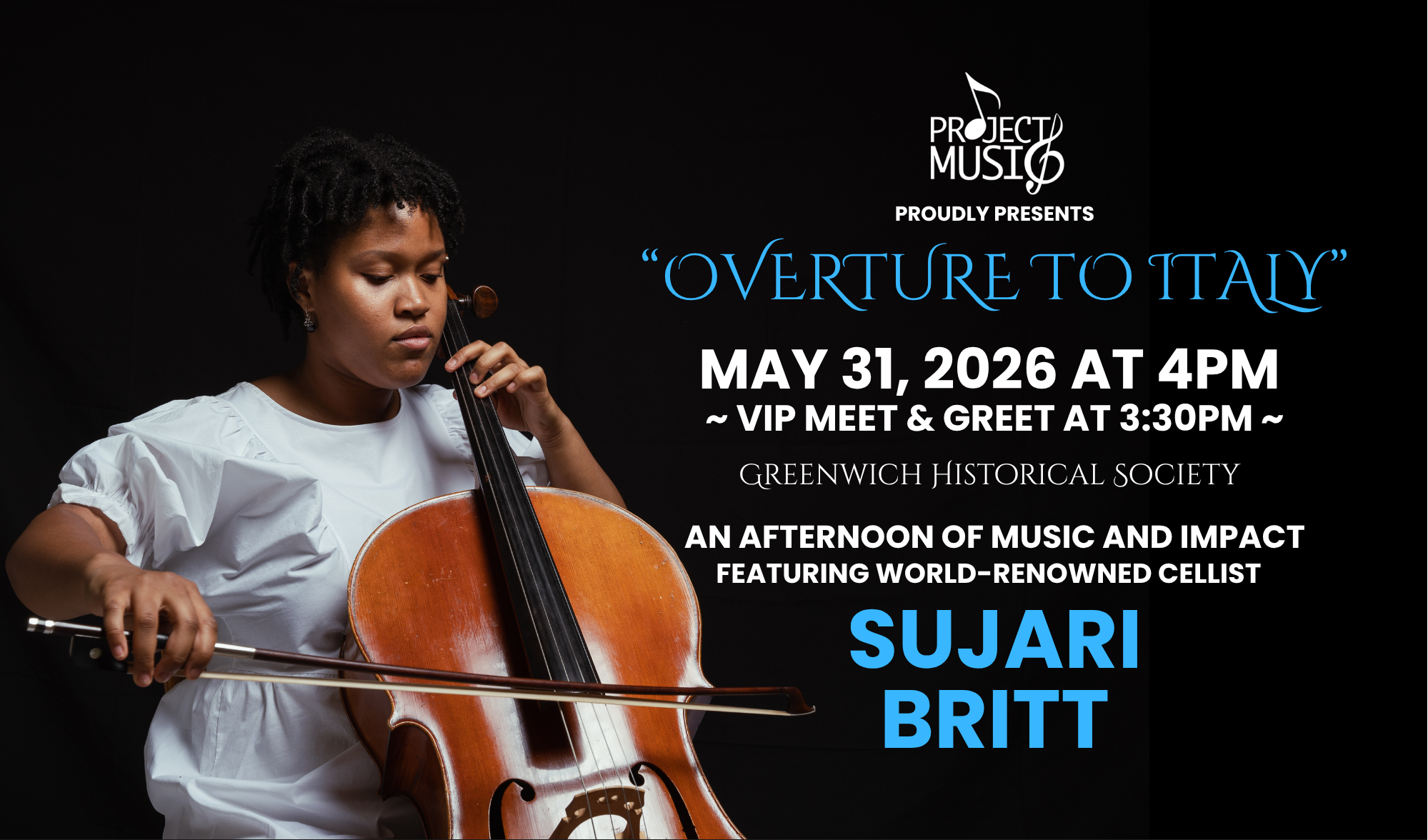 Sujari Britt to Perform at Greenwich Historical Society