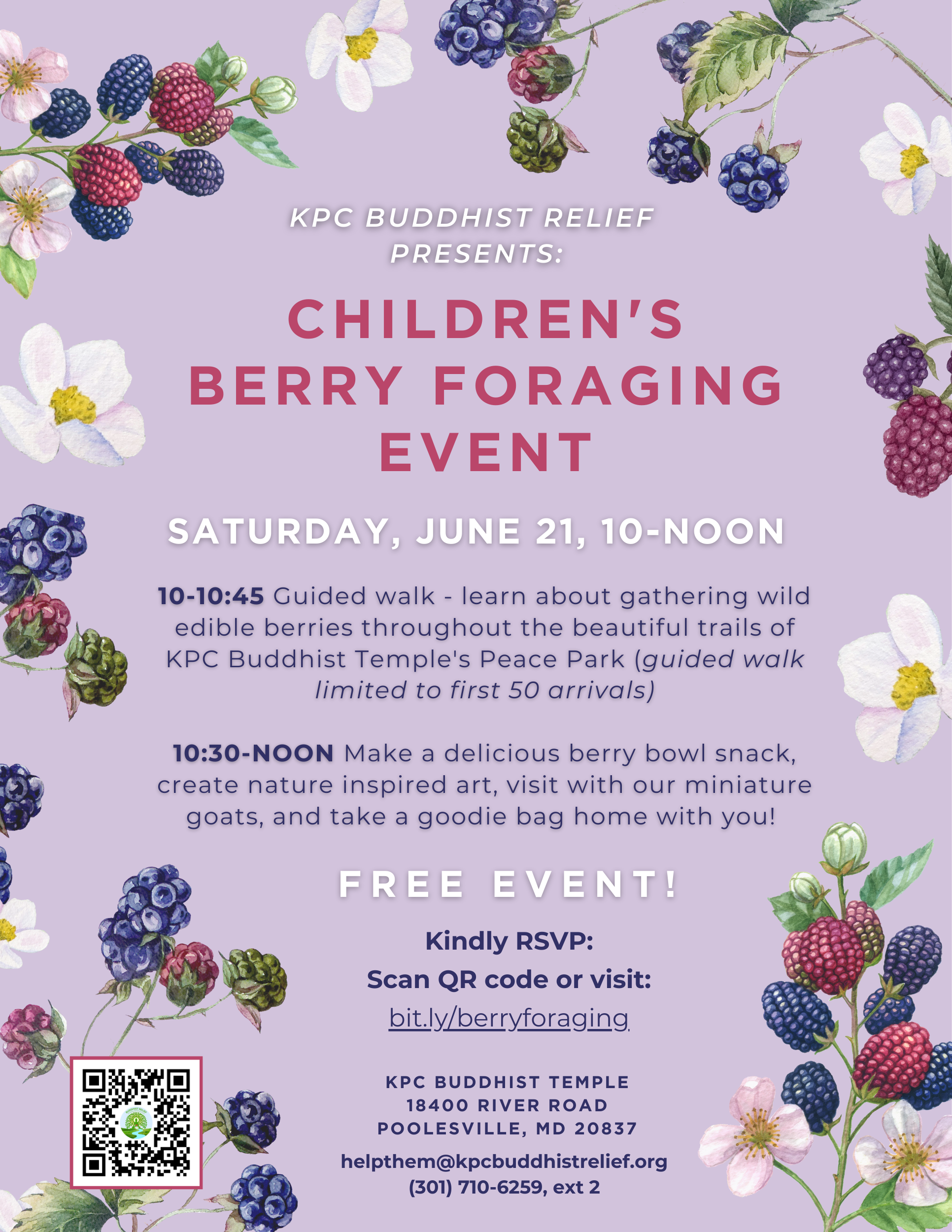 Children's Berry Foraging Event