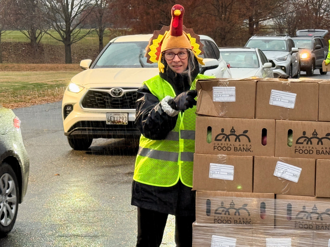 Distributing Food at the Soccerplex