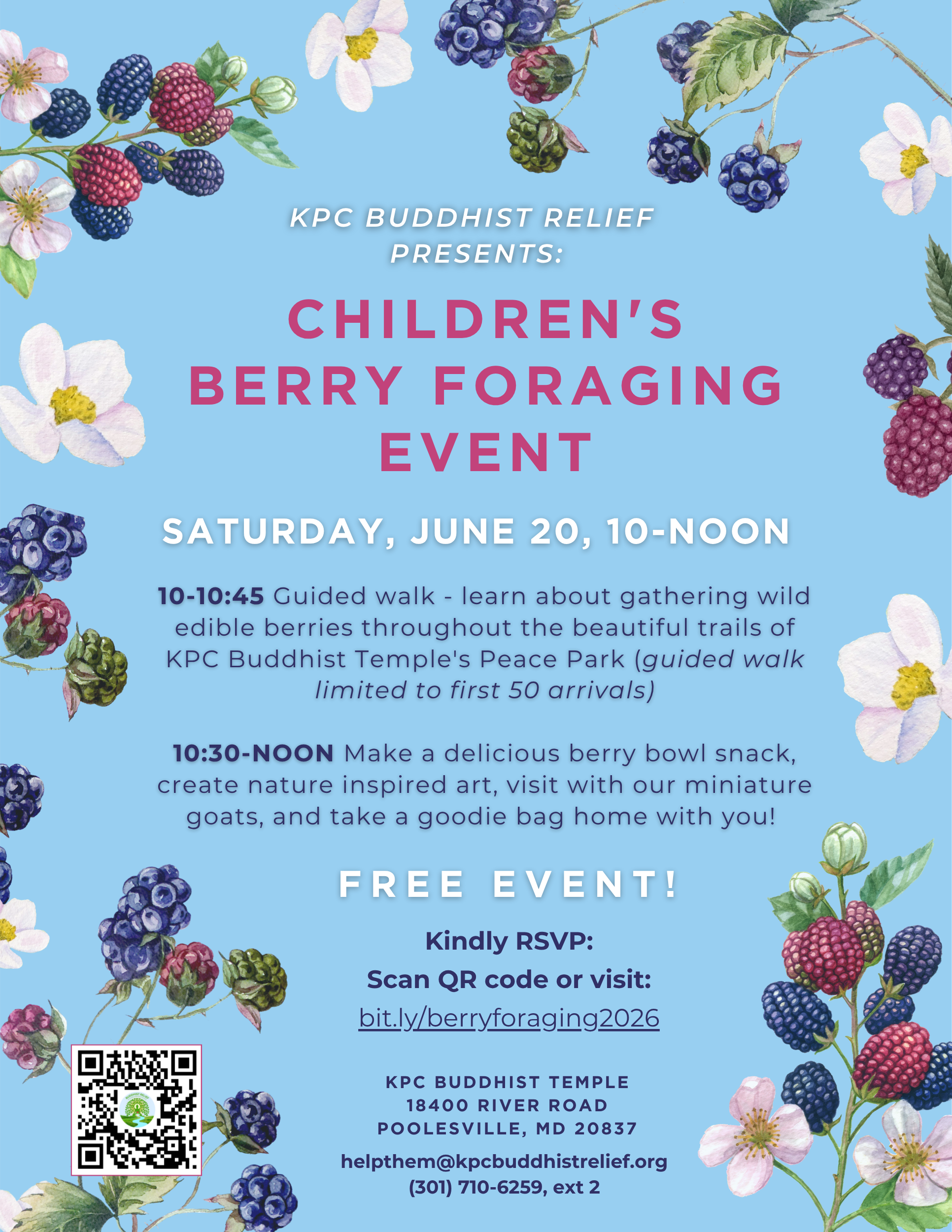Children's Berry Foraging Event