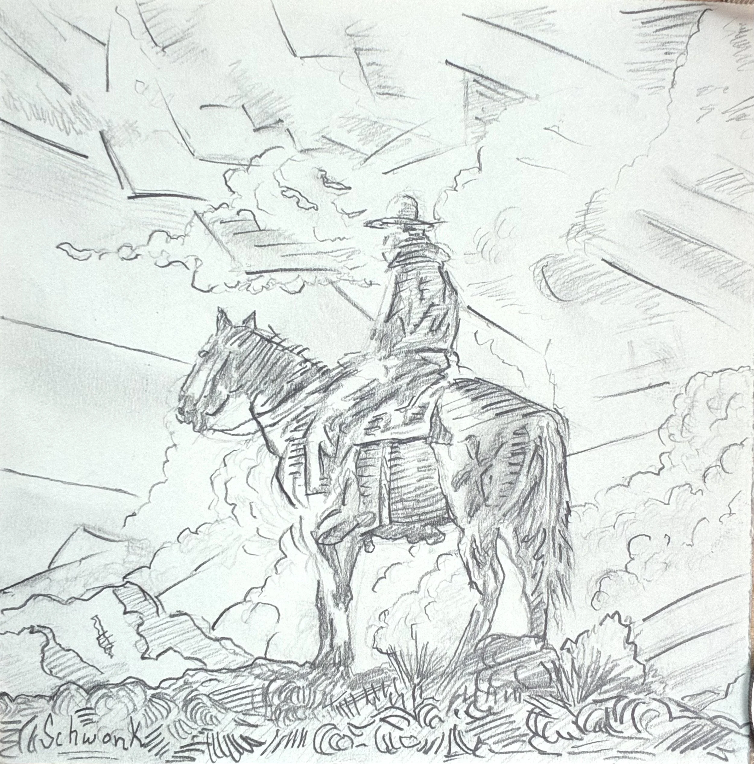 Sunset Survey Drawing #1