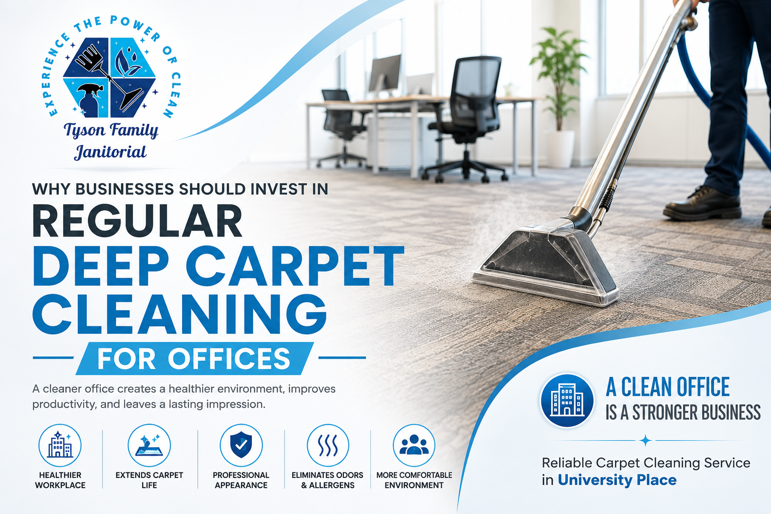Why Businesses Should Invest in Regular Deep Carpet Cleaning for Offices