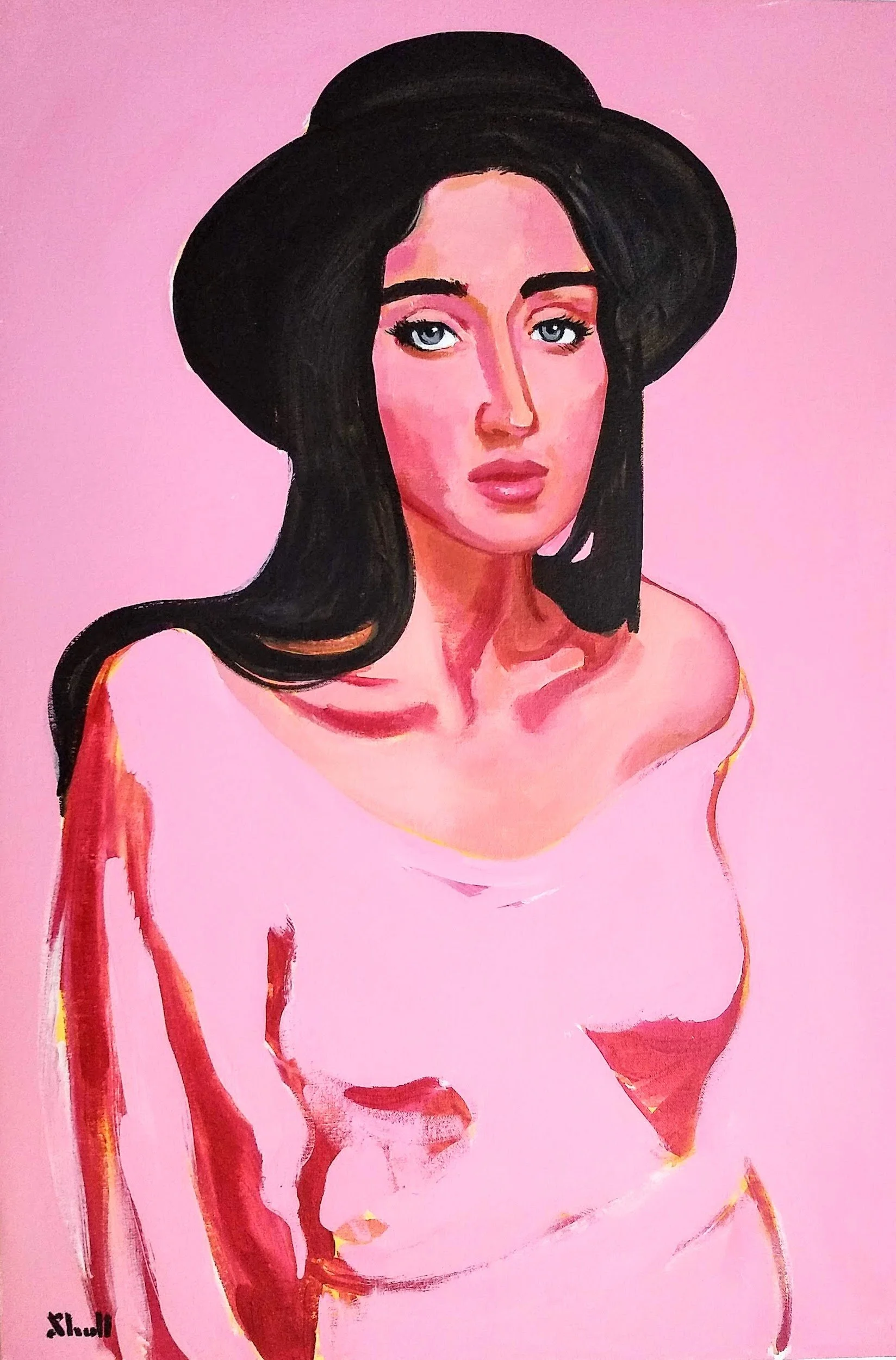beautiful-sad-girl-figure-painting-drawing-micah-shull-pop-art