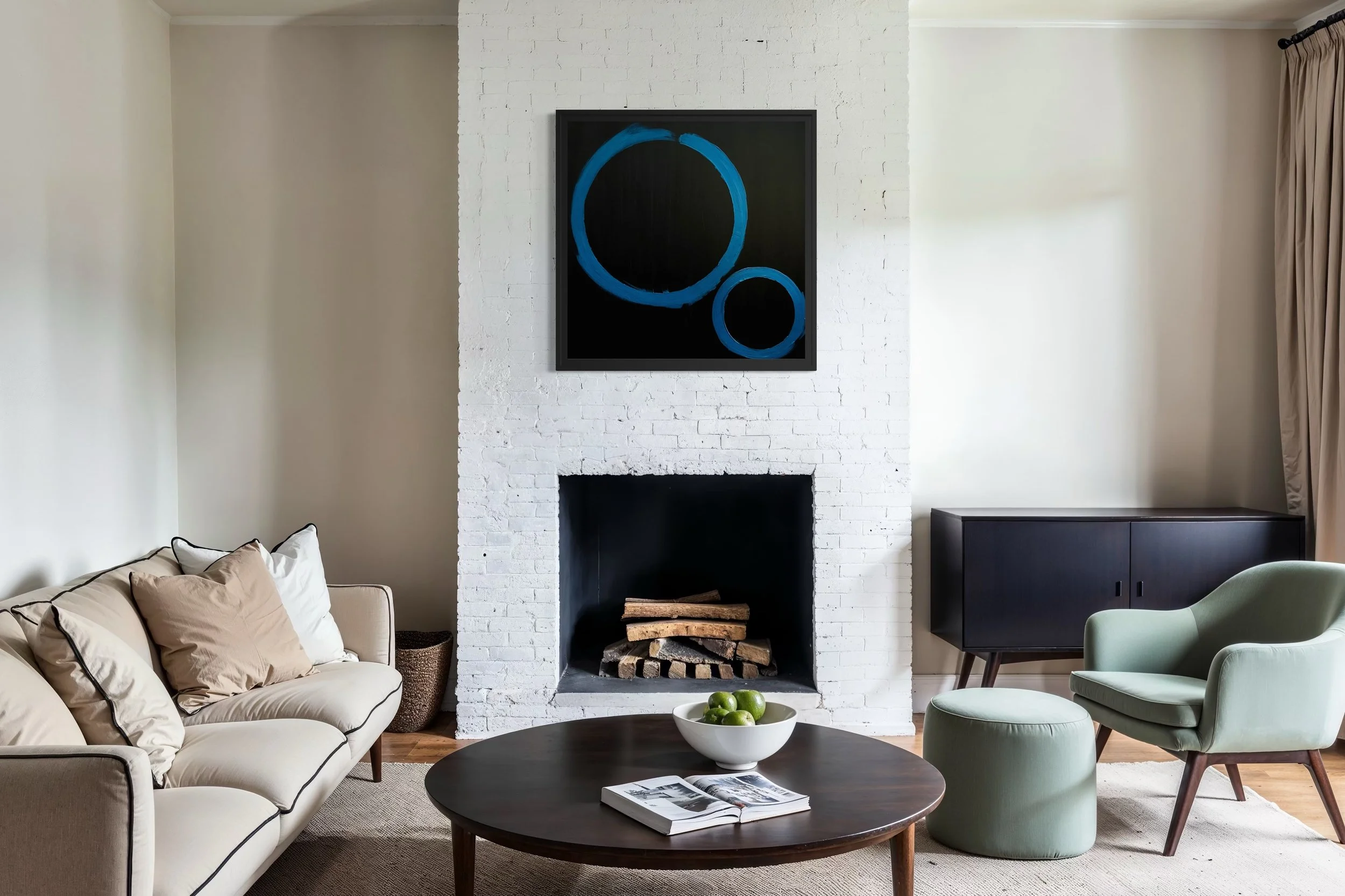 Blue Circles - fireplace 2.JPG