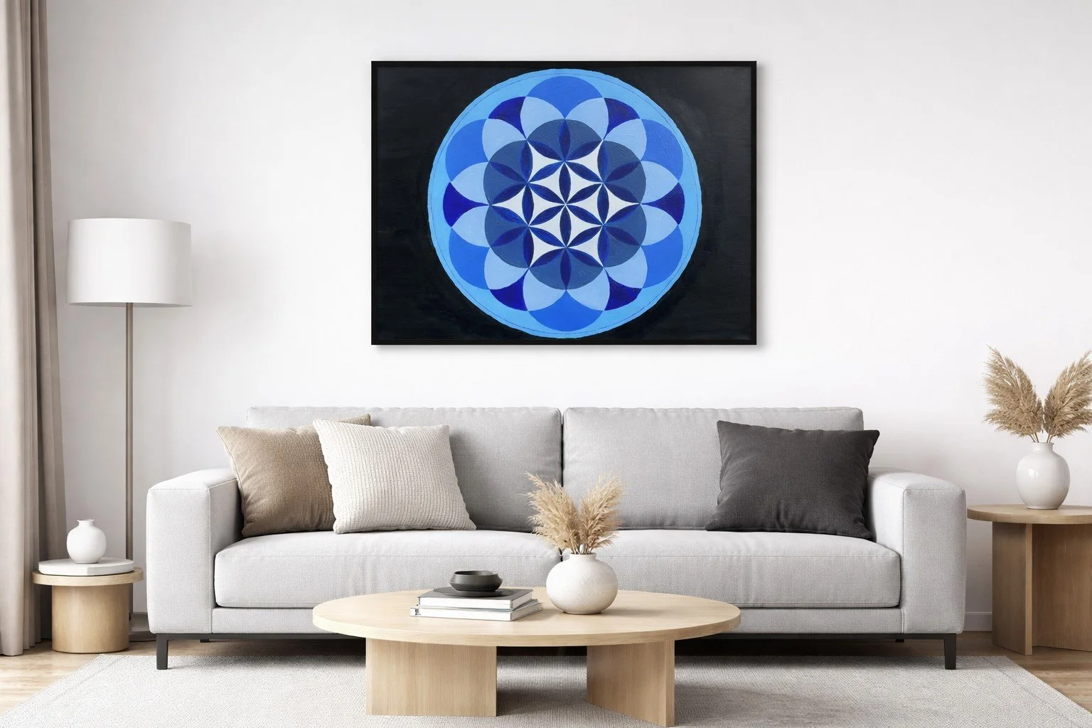 Flower of Life 2 - Blue Hues
