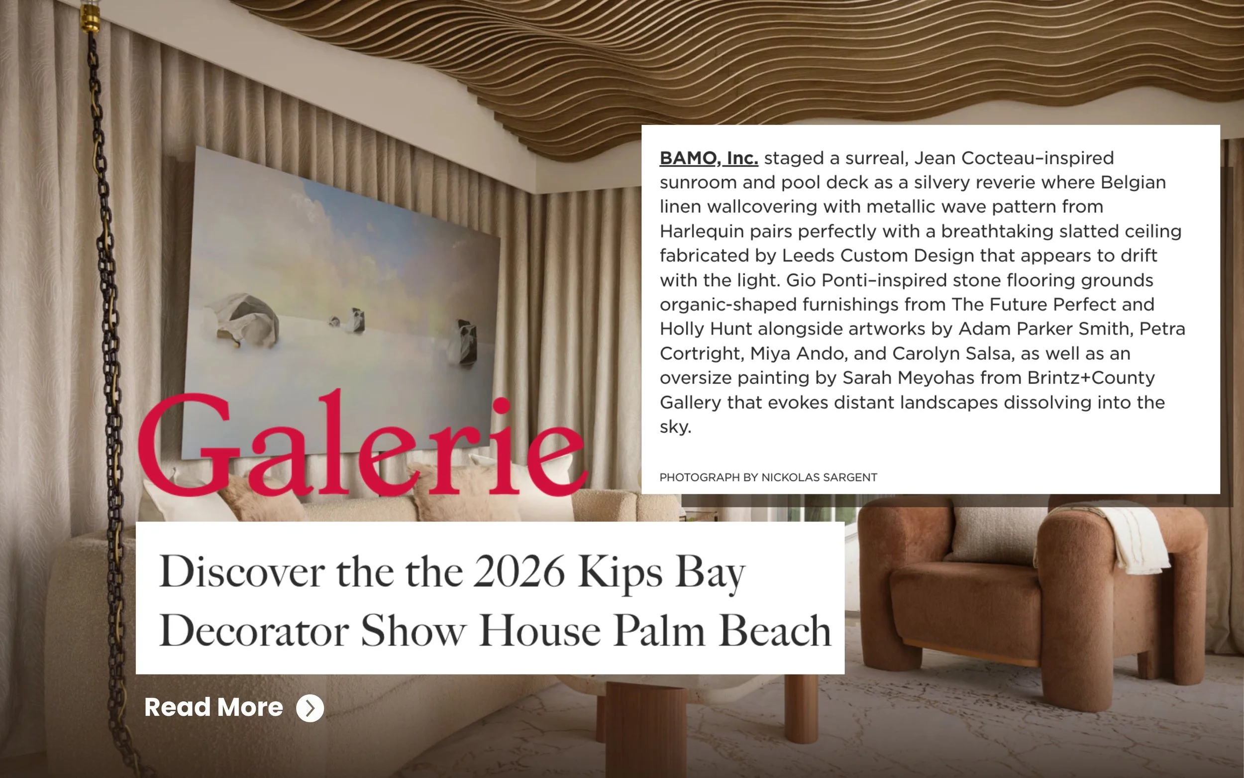 LEEDS Custom Design ceiling kips bay show house galerie