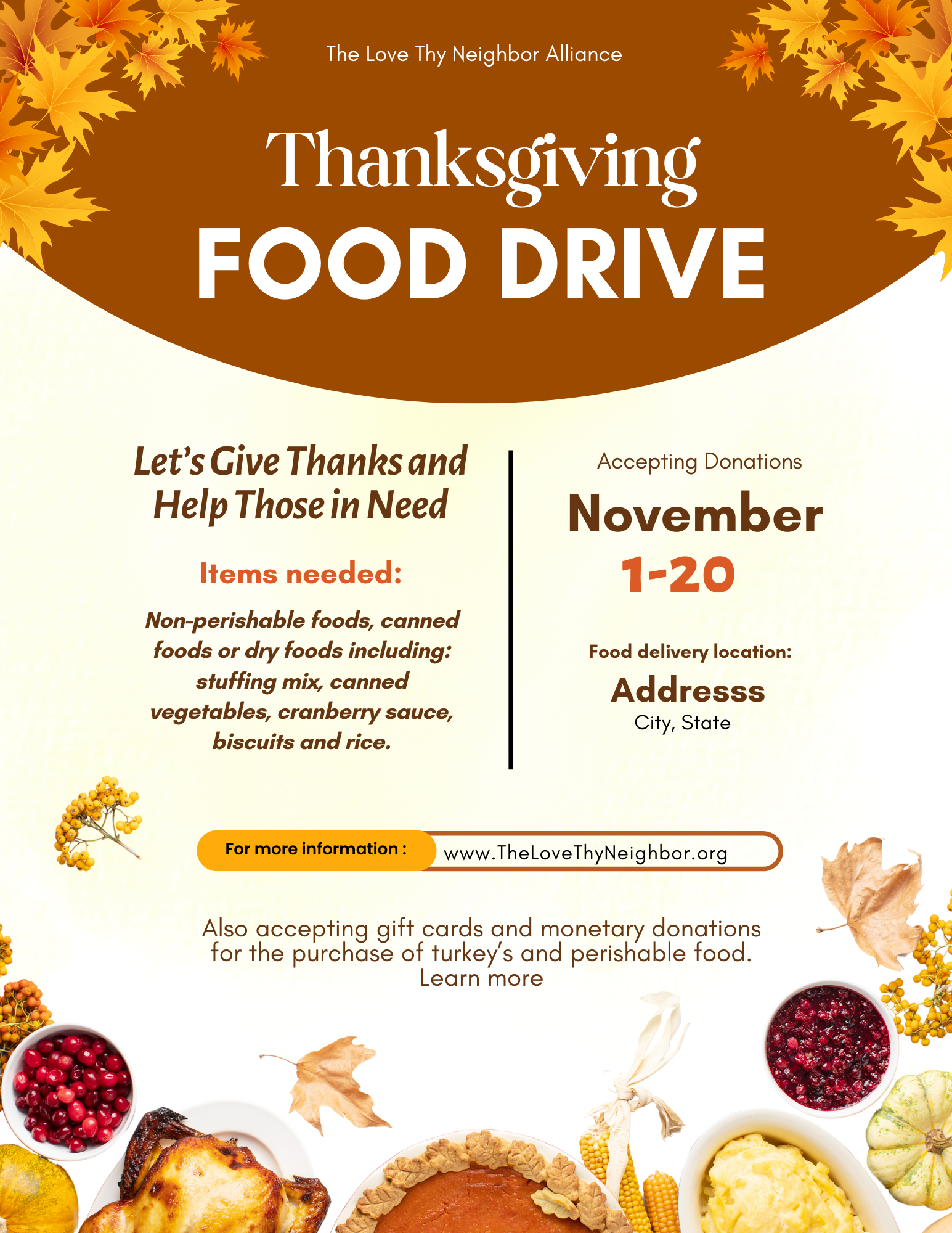 Thanksgiving Food Drive