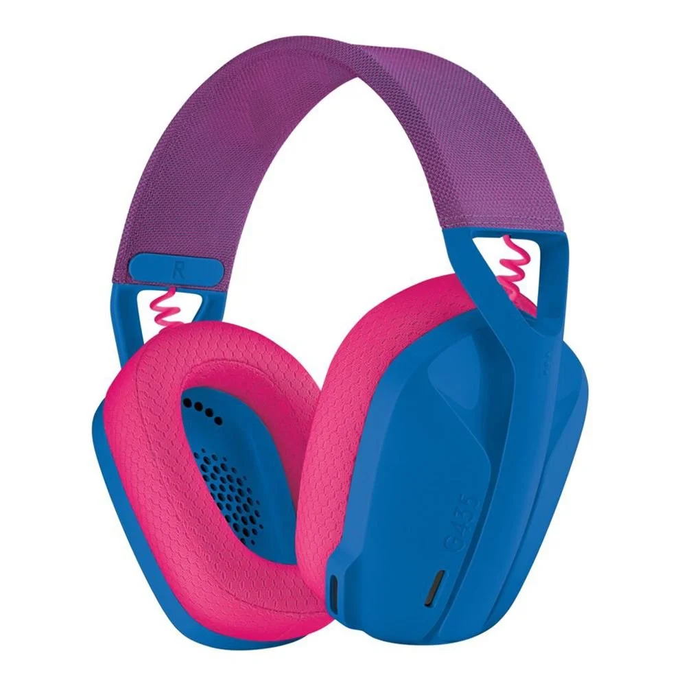 Logitech G G435 LIGHTSPEED Wireless Gaming Headset Blue and Raspberry