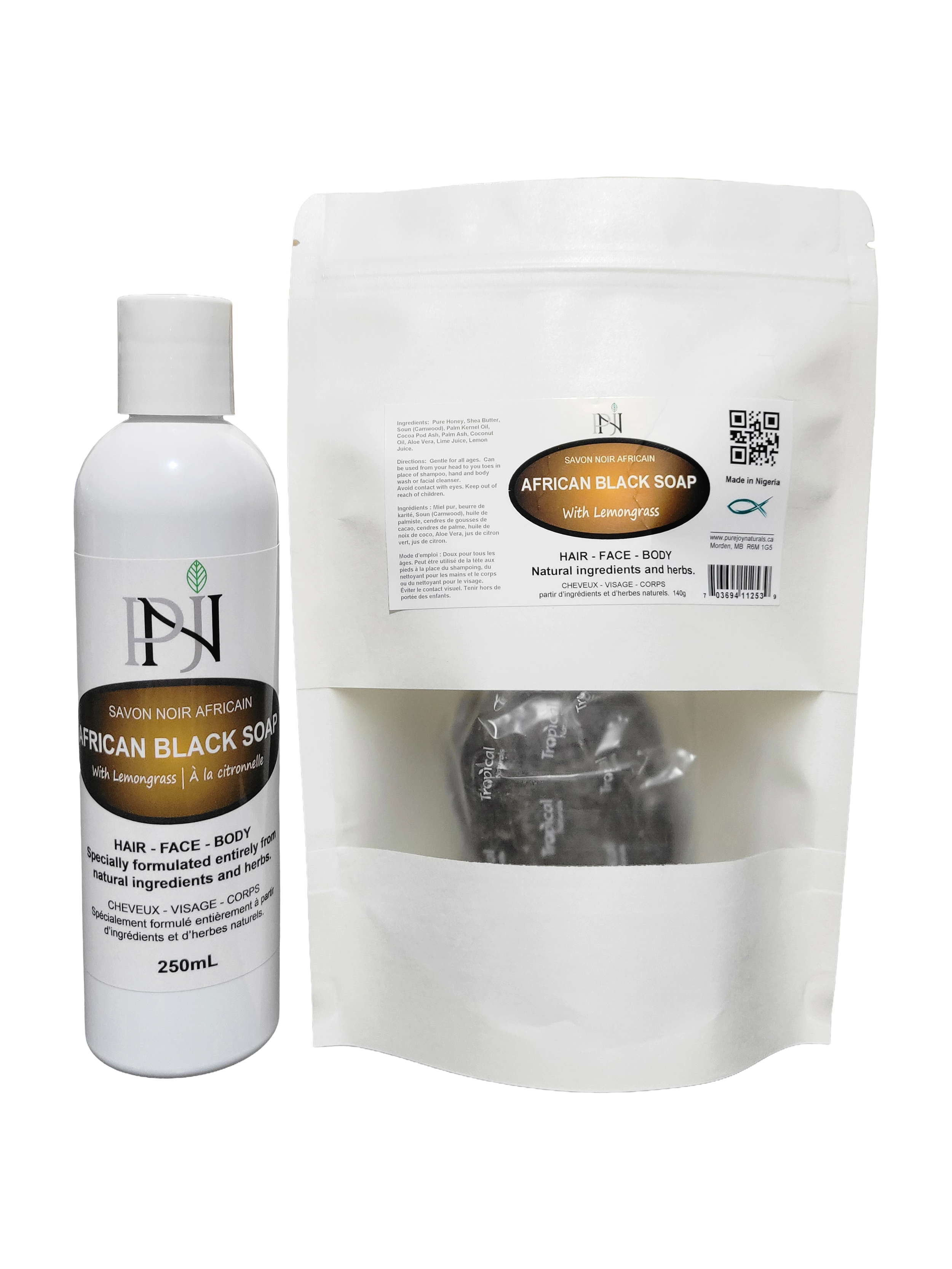 African Black Liquid 250mL and Bar 140g