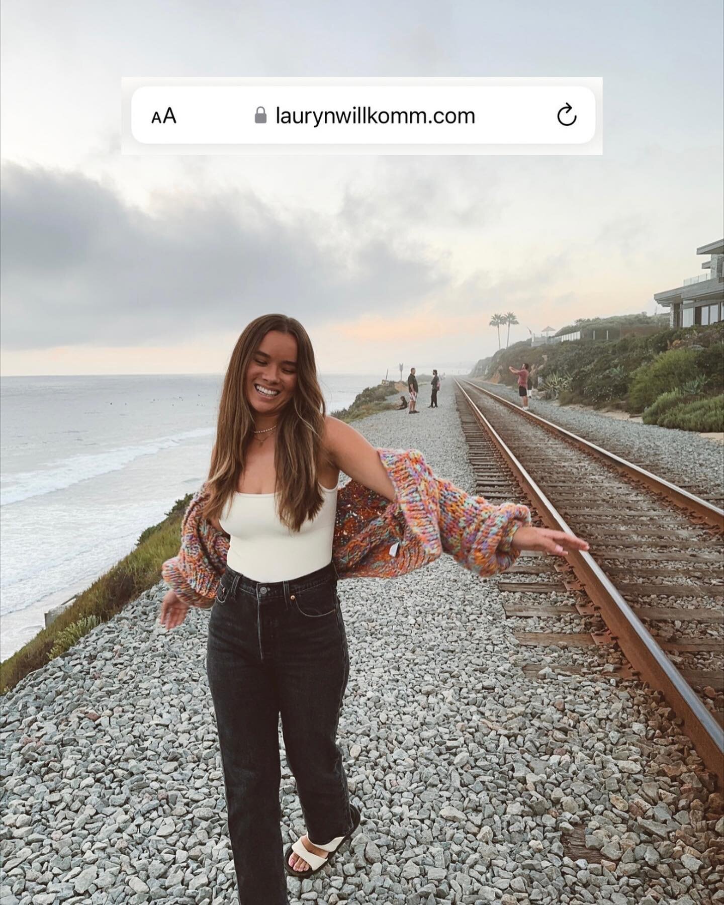 guess what!!! laurynwillkomm.com is live 🥳 this is my own new fun creative space where you can find all my social links, favorite items, and *cough cough* shop products COMING SOON🤫