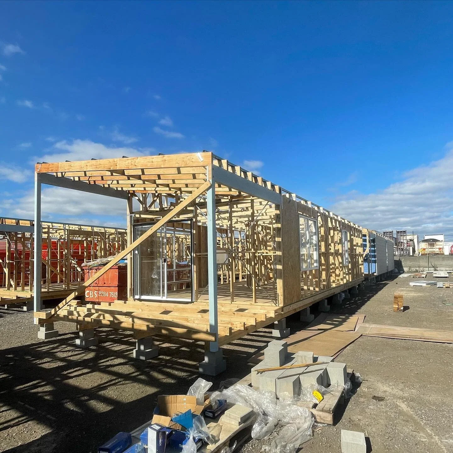Another big week for the boys last week at Waterloo Corner, built another 2 Cabins for Country Living Homes making that 3 in 1 and a half weeks. Solid effort. These will be completely built in the yard and then transported to Mannum Big4! #cabins #fi