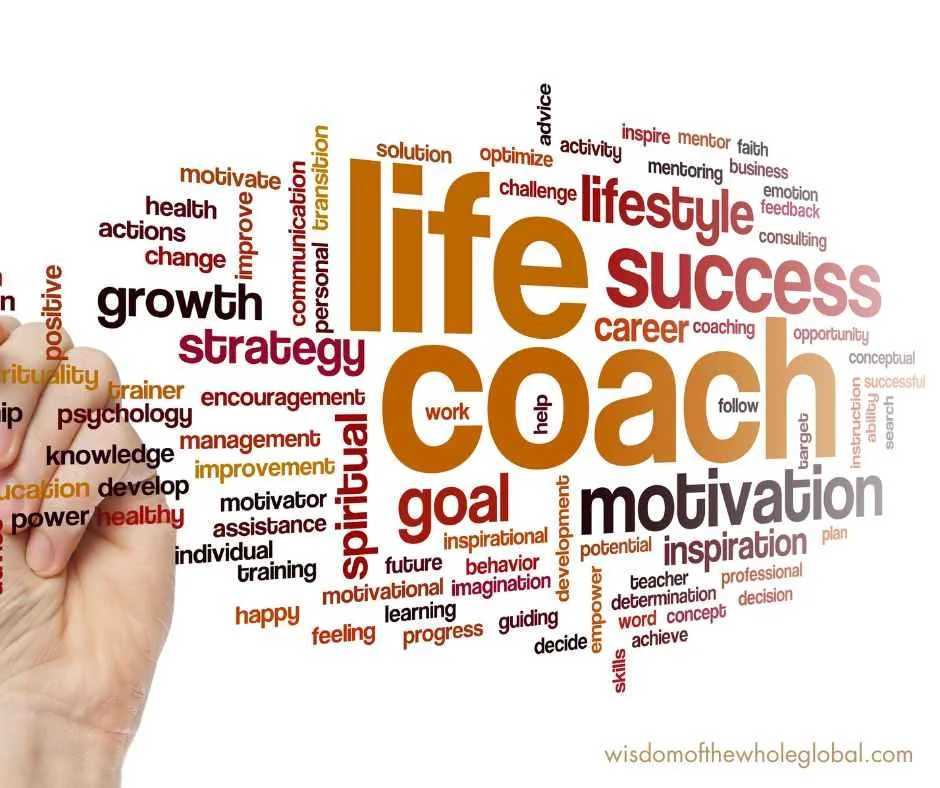 Life coach word cloud