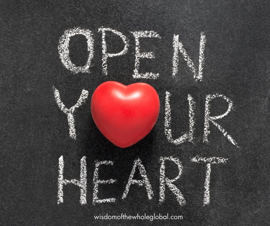 chalkboard open your heart