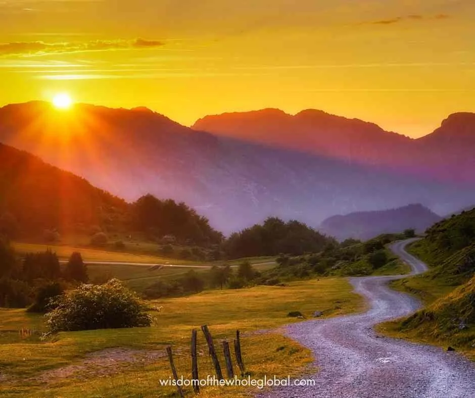 long view of path ahead