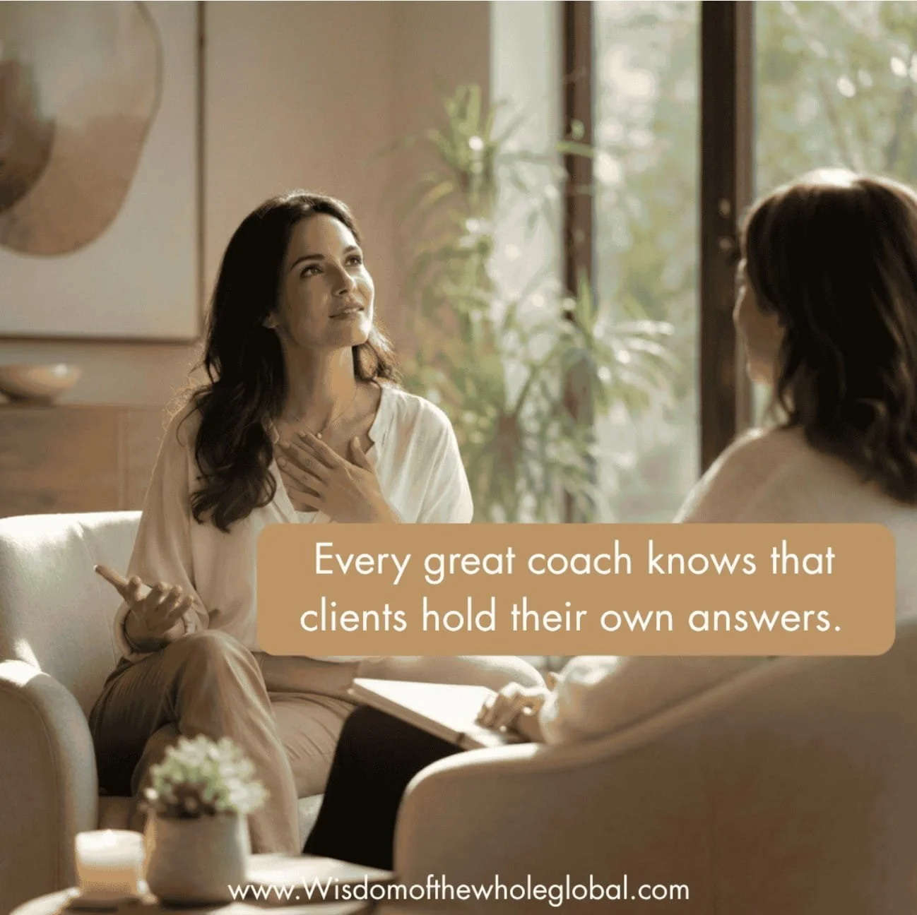 "clients hold their own answers"