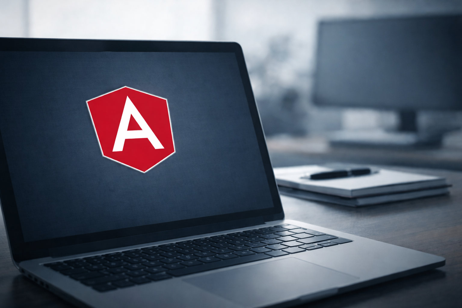 Angular foto op een laptop