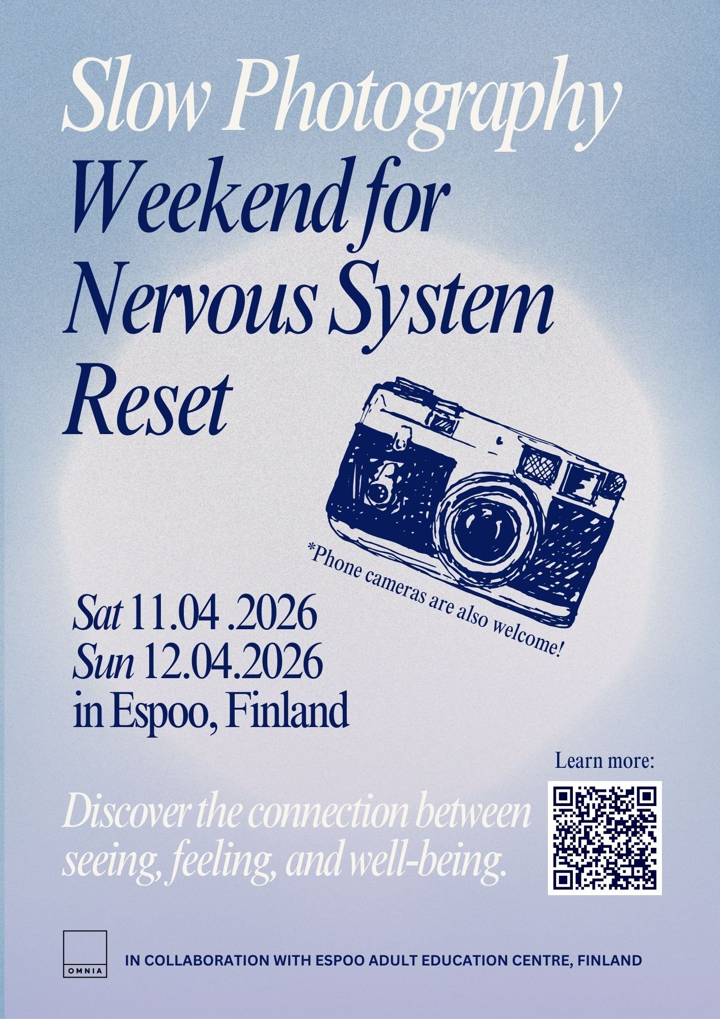 Slow Photography Weekend for Nervous System Reset : Introduction to Well-Being Photography