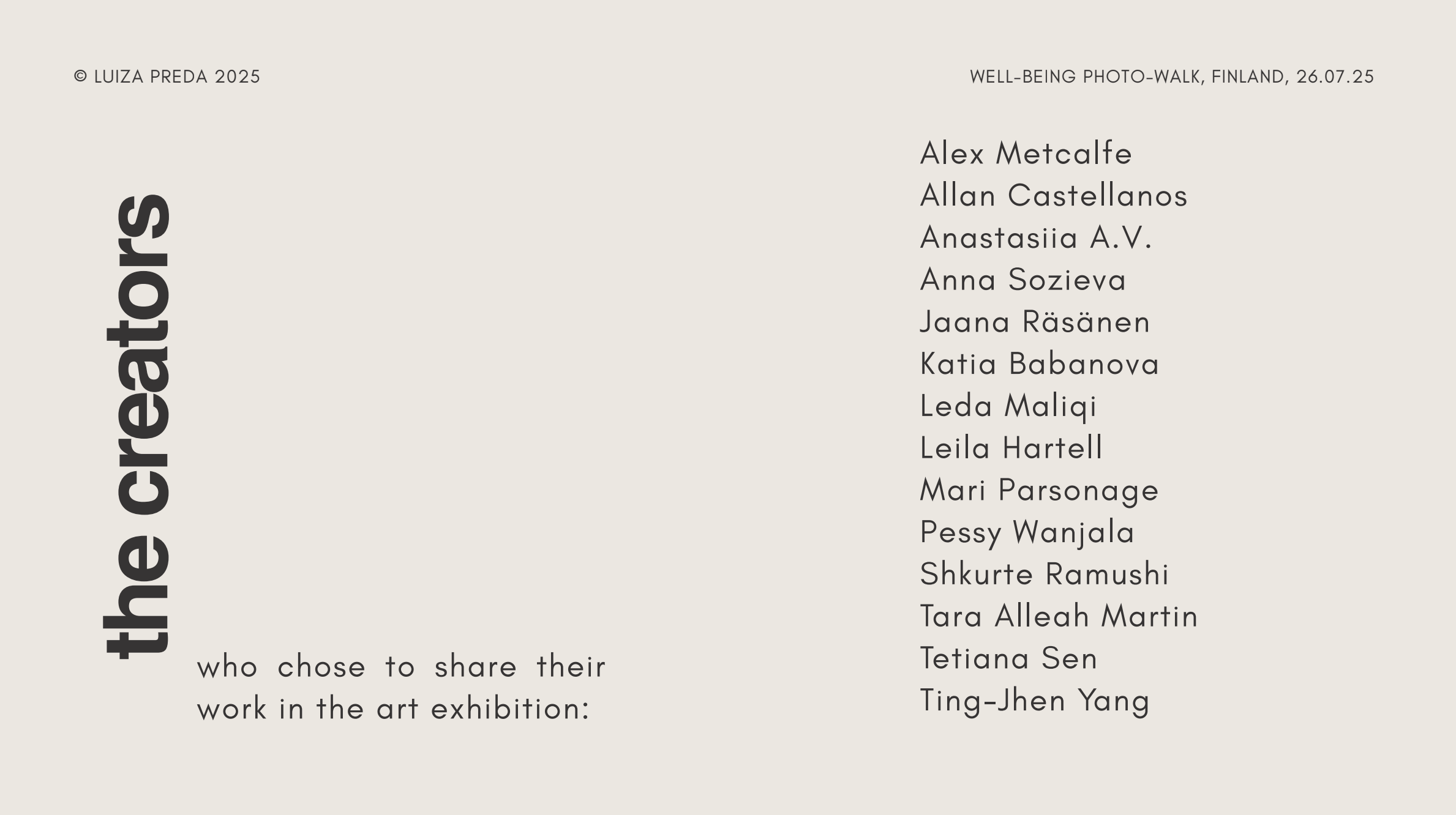 Participants of the Creative Harmony - Art Exhibition 1