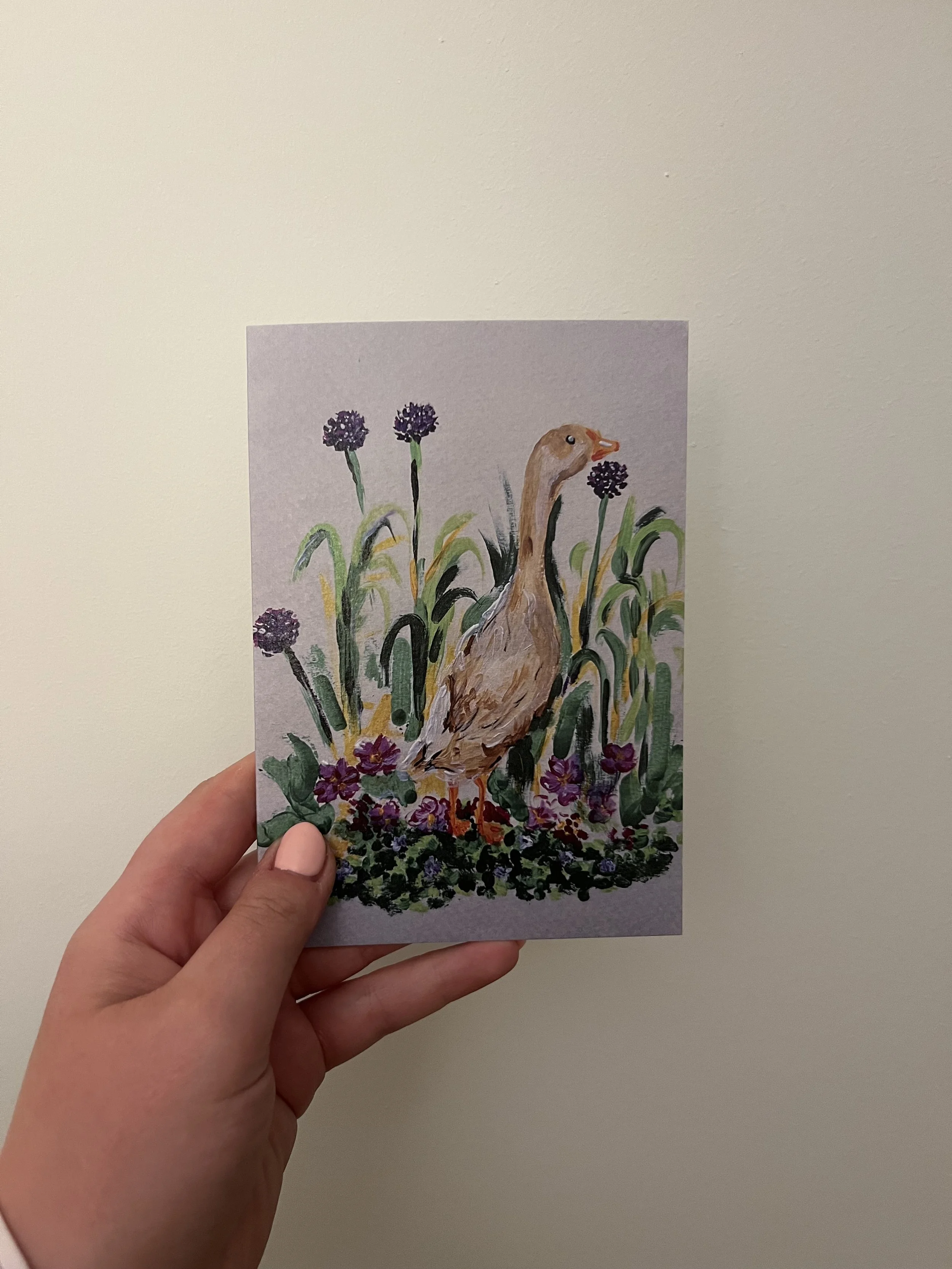 Runner Duck Garden card