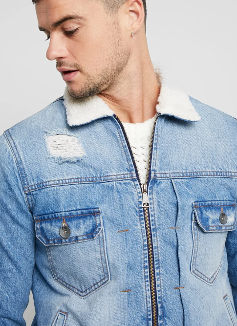 185057 RRDennis Denim Jacket - Light Blue — Redefined Rebel Official